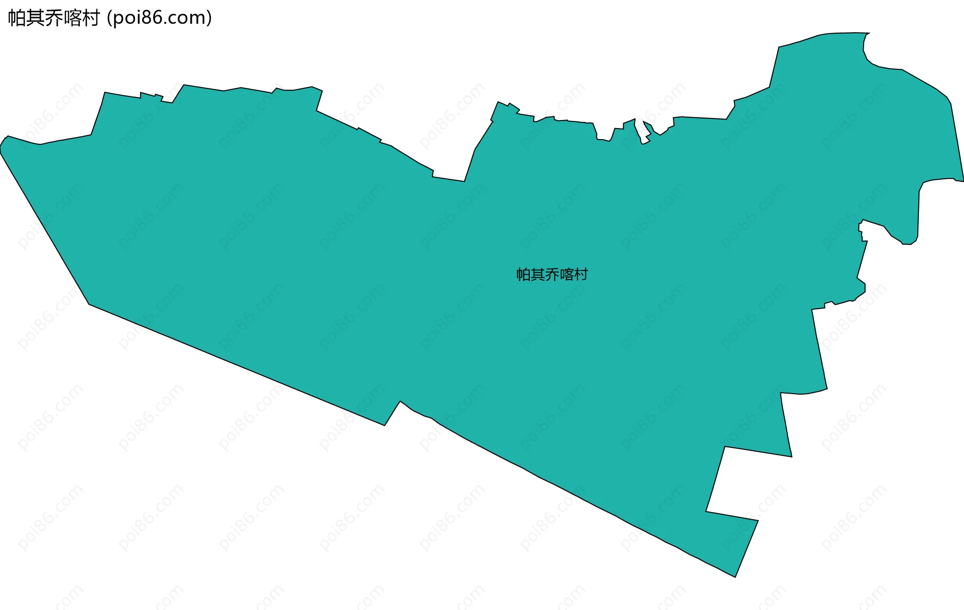 帕其乔喀村边界地图