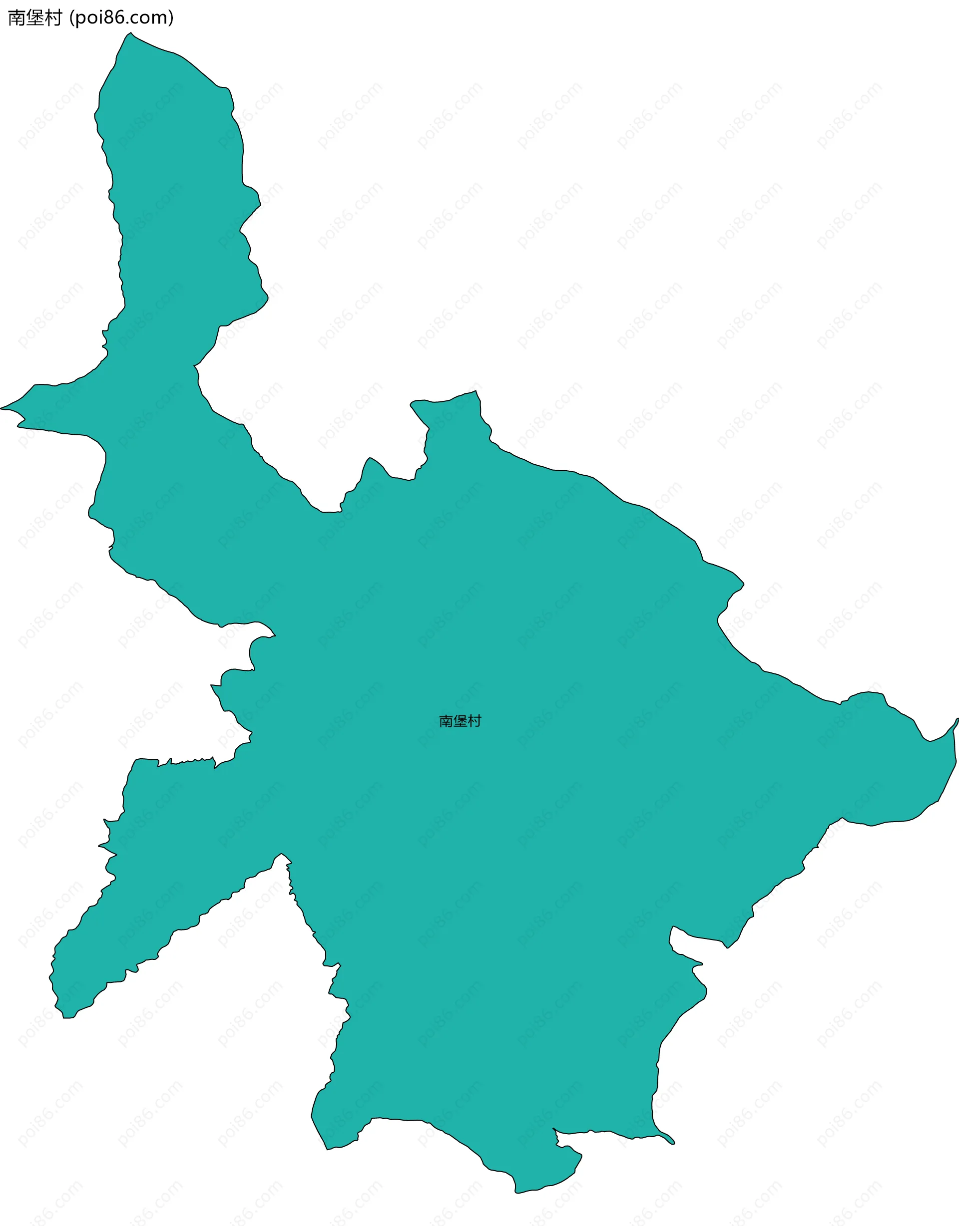 南堡村边界地图