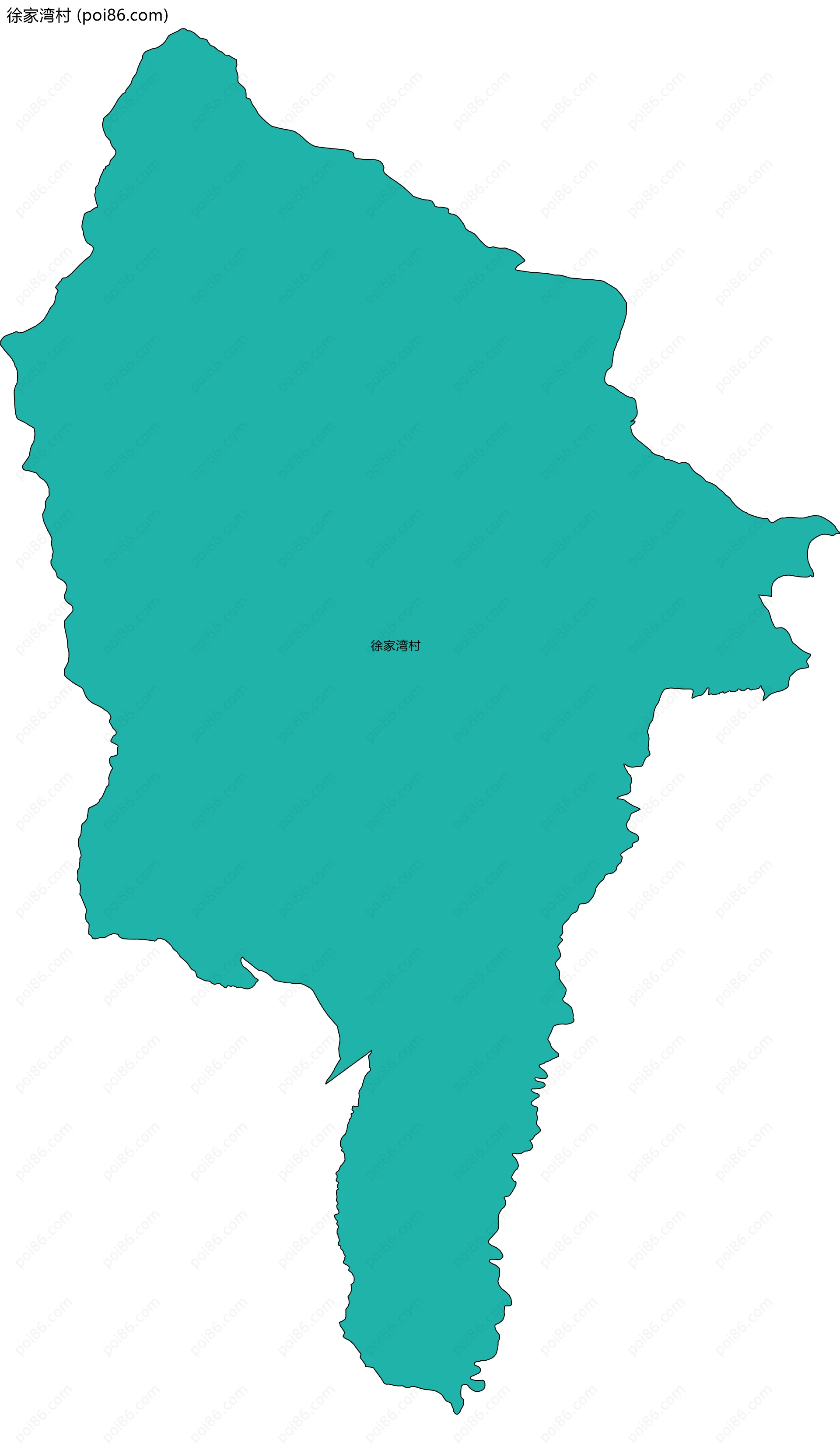 徐家湾村边界地图