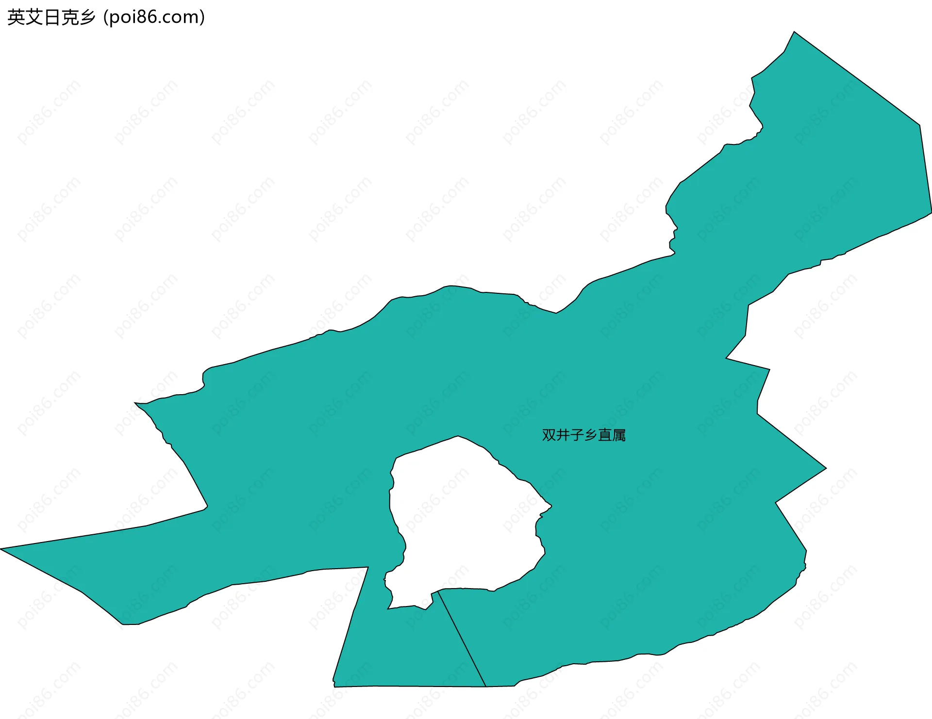英艾日克乡边界地图(五级行政区划)
