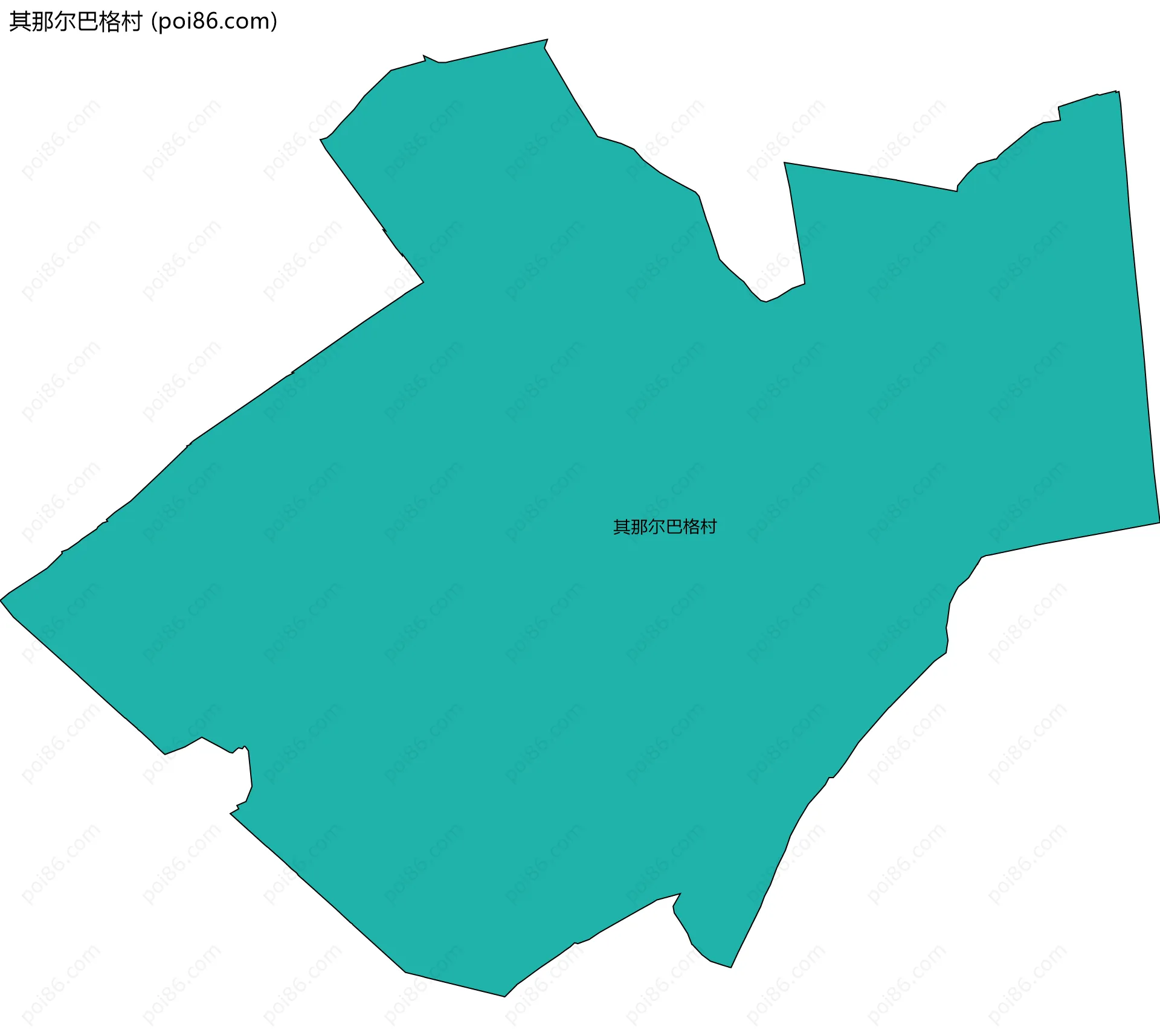 其那尔巴格村边界地图