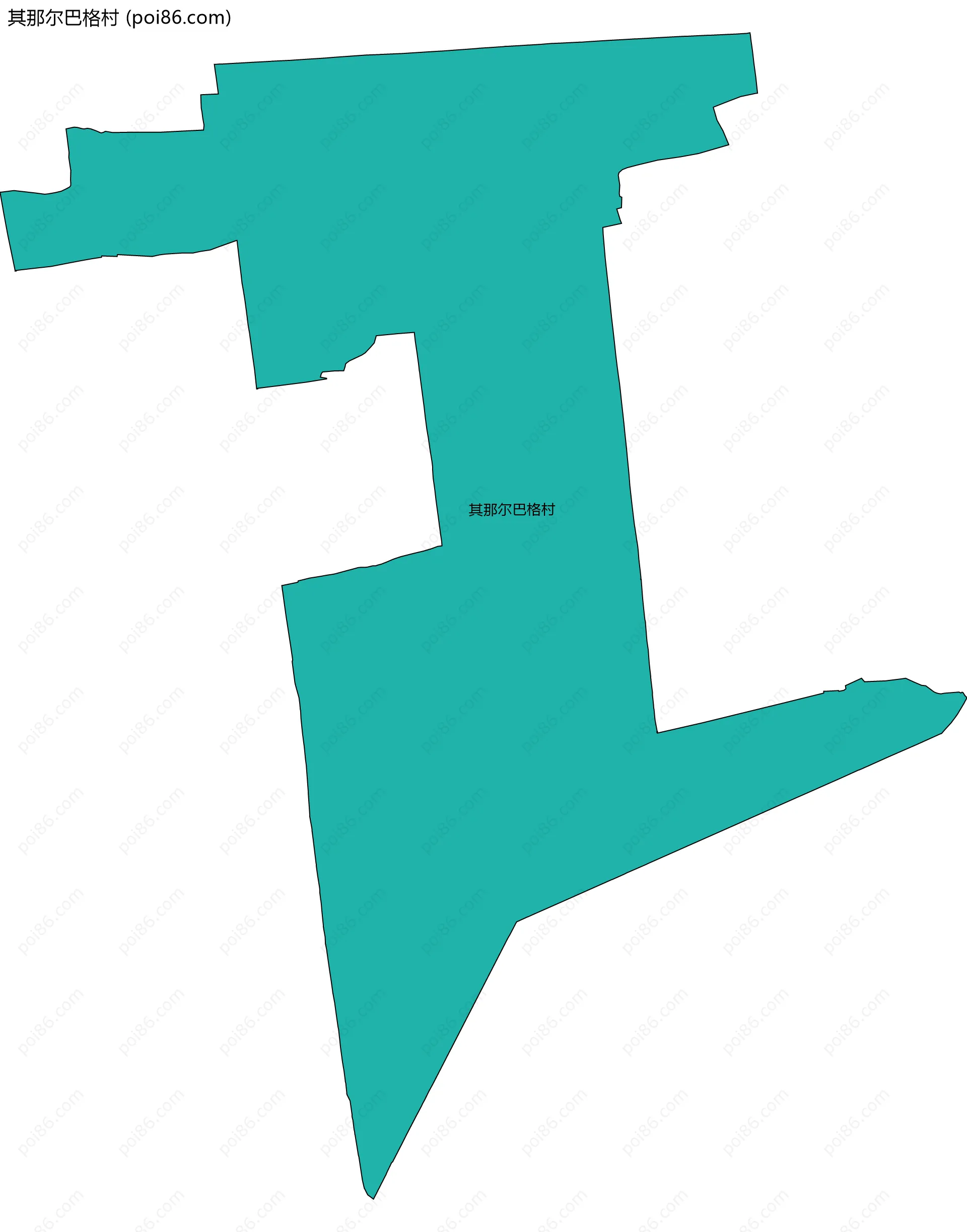 其那尔巴格村边界地图