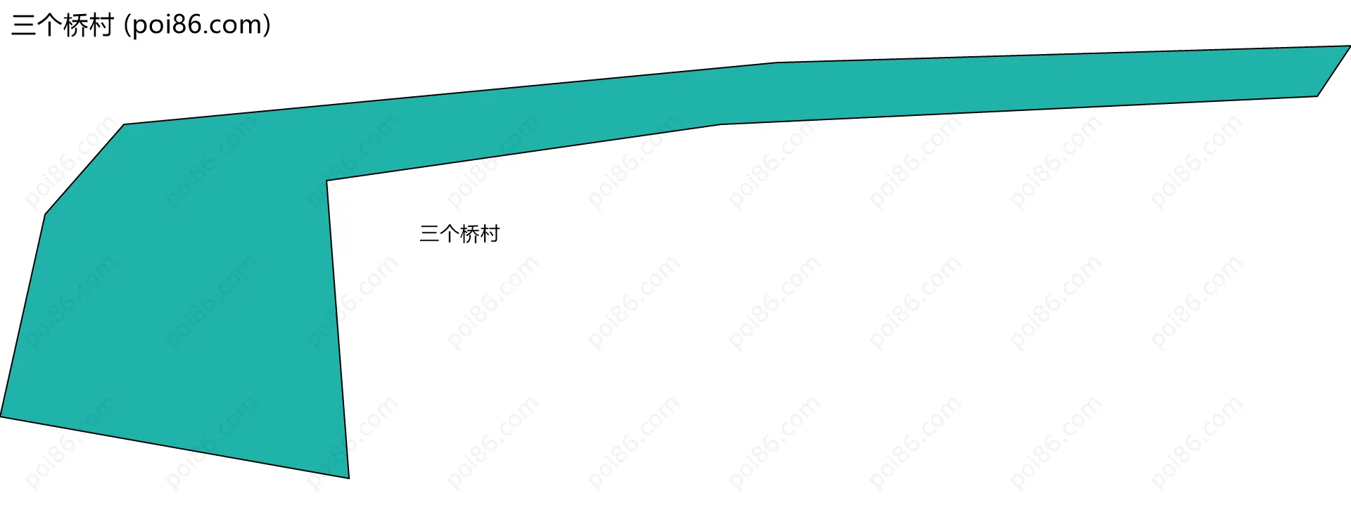 三个桥村边界地图