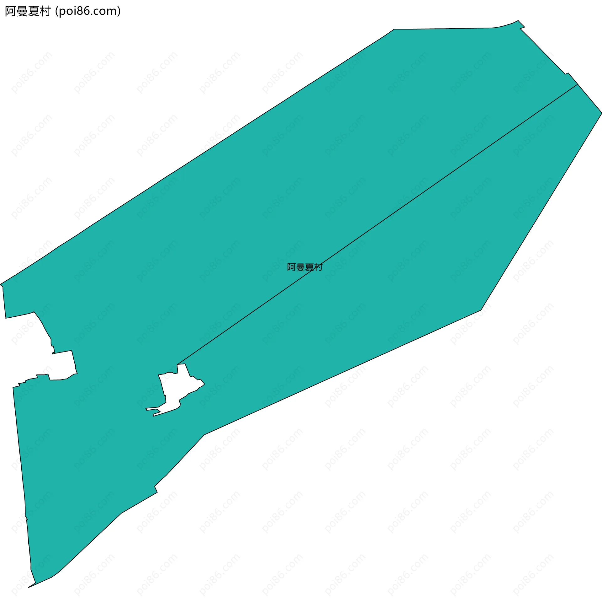 阿曼夏村边界地图