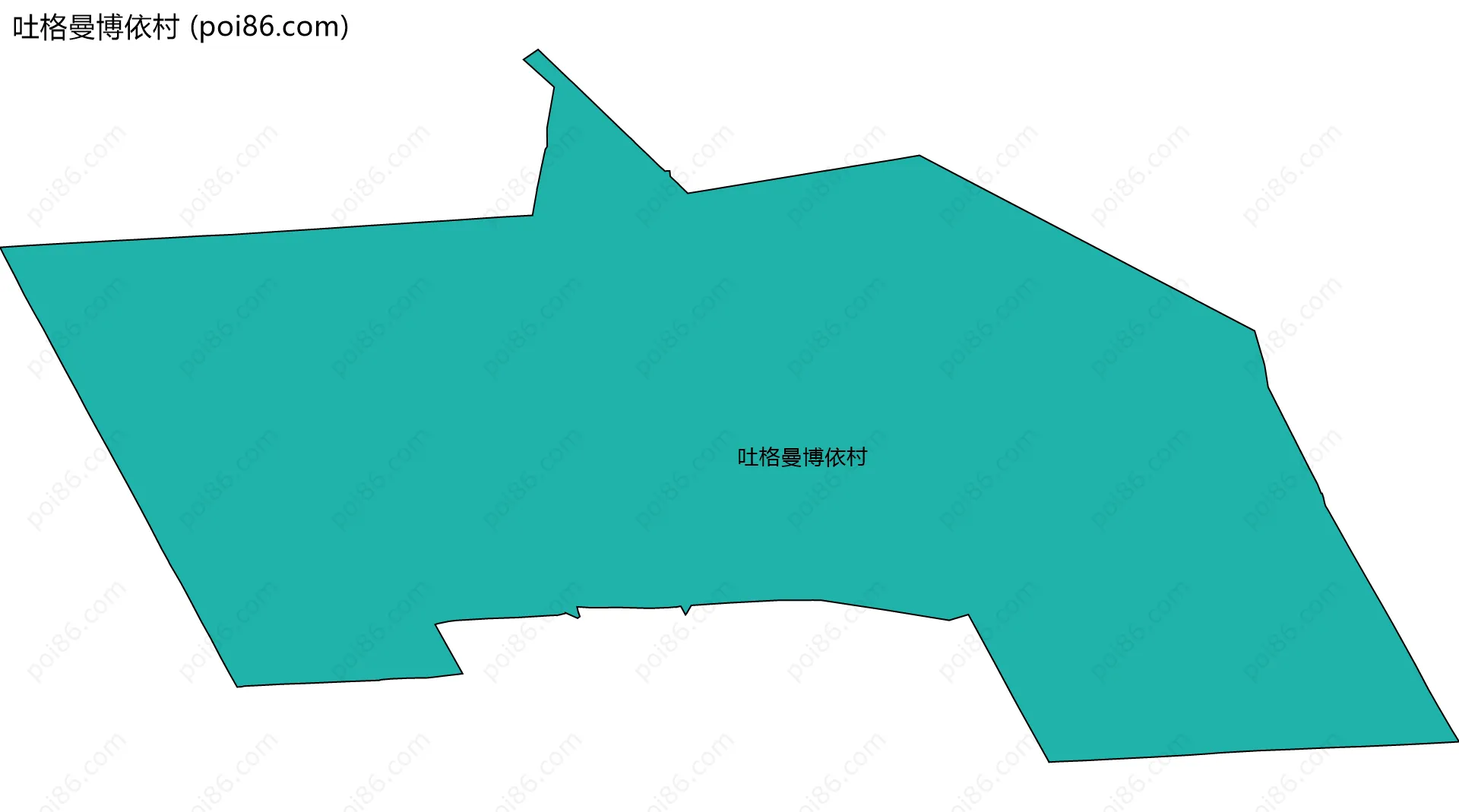 吐格曼博依村边界地图