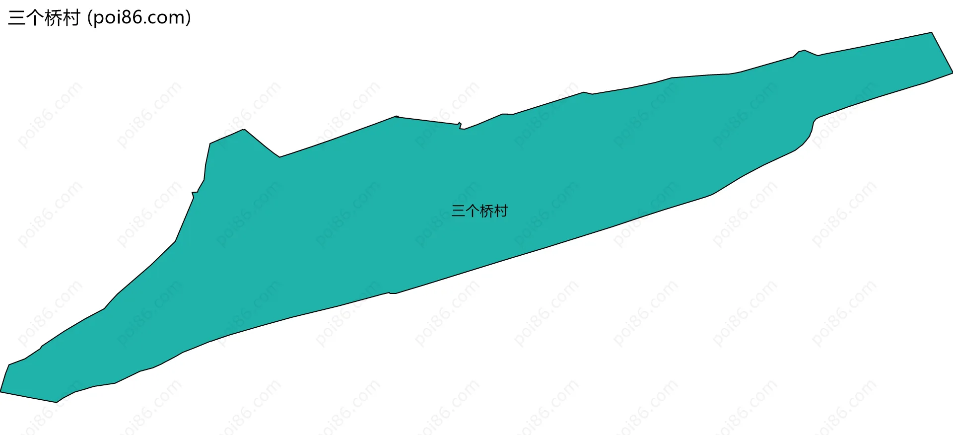 三个桥村边界地图