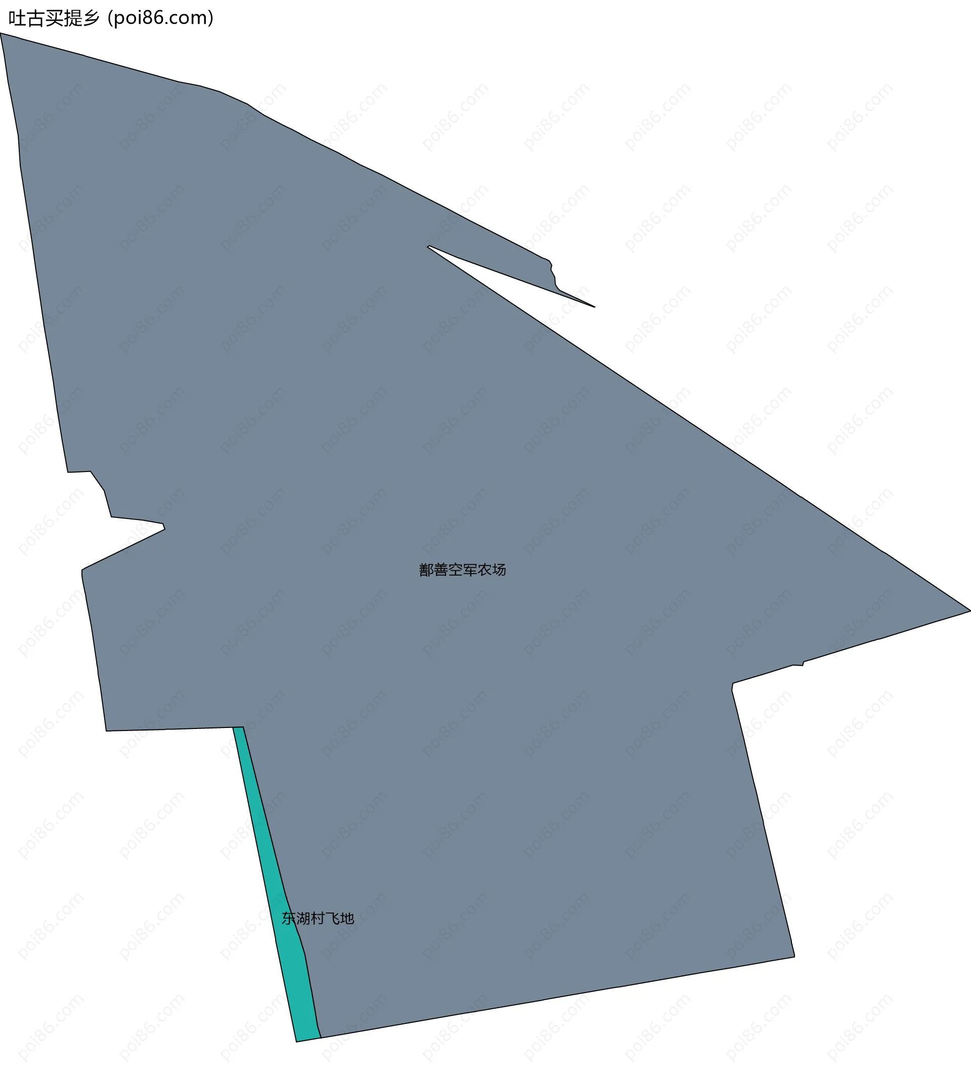 吐古买提乡边界地图(五级行政区划)