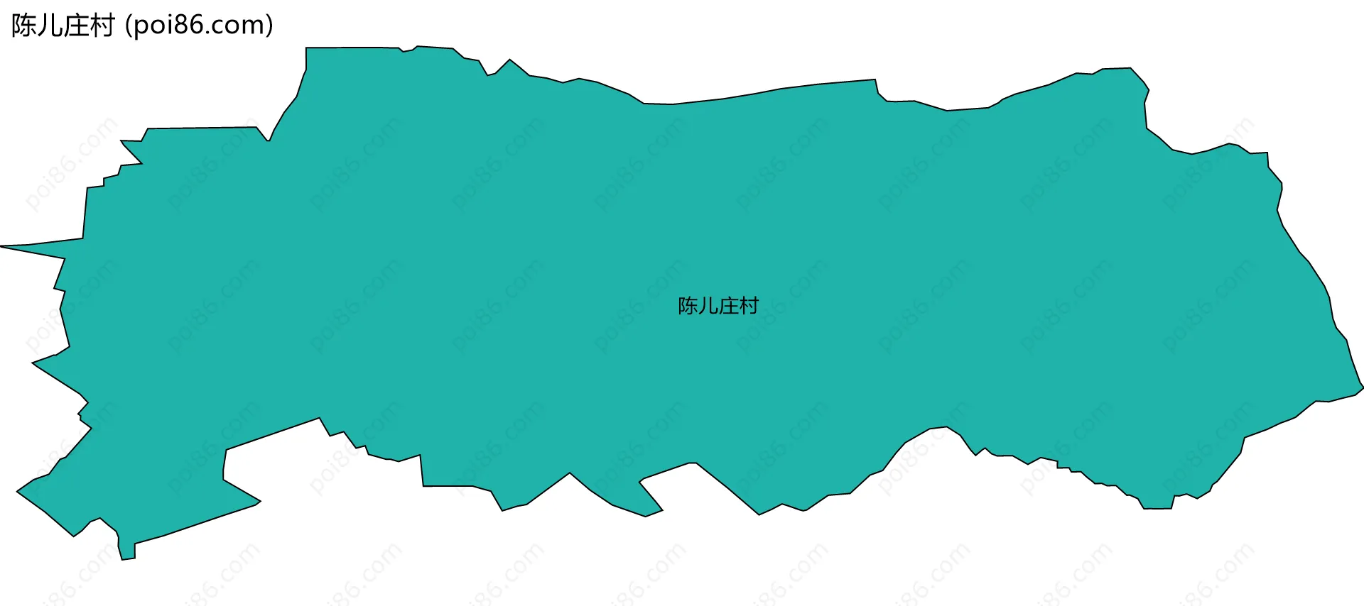 陈儿庄村边界地图