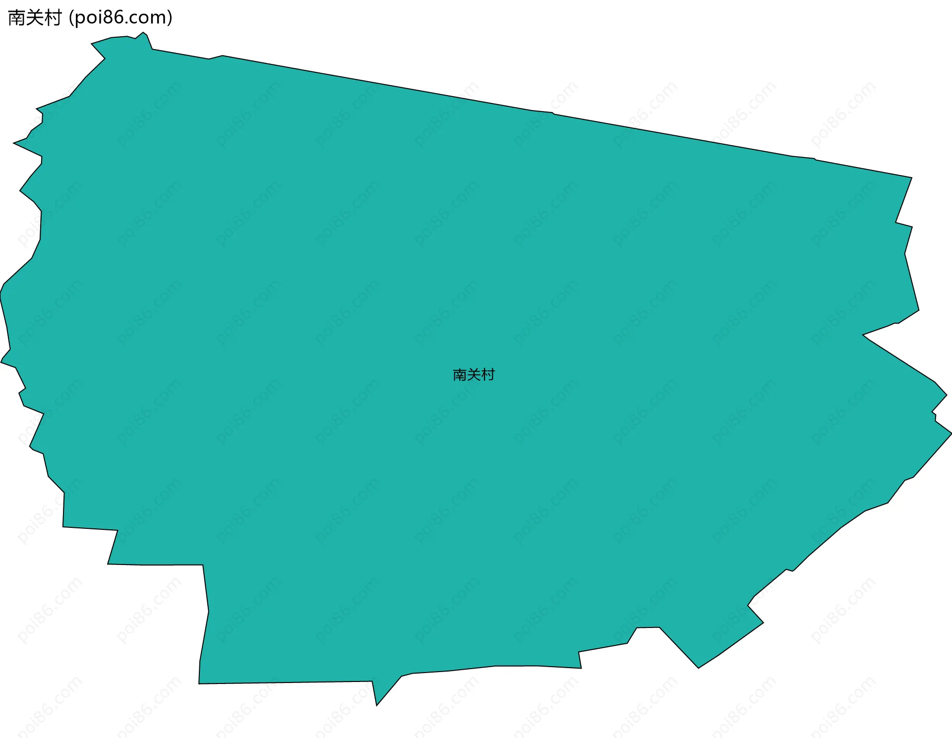 南关村边界地图
