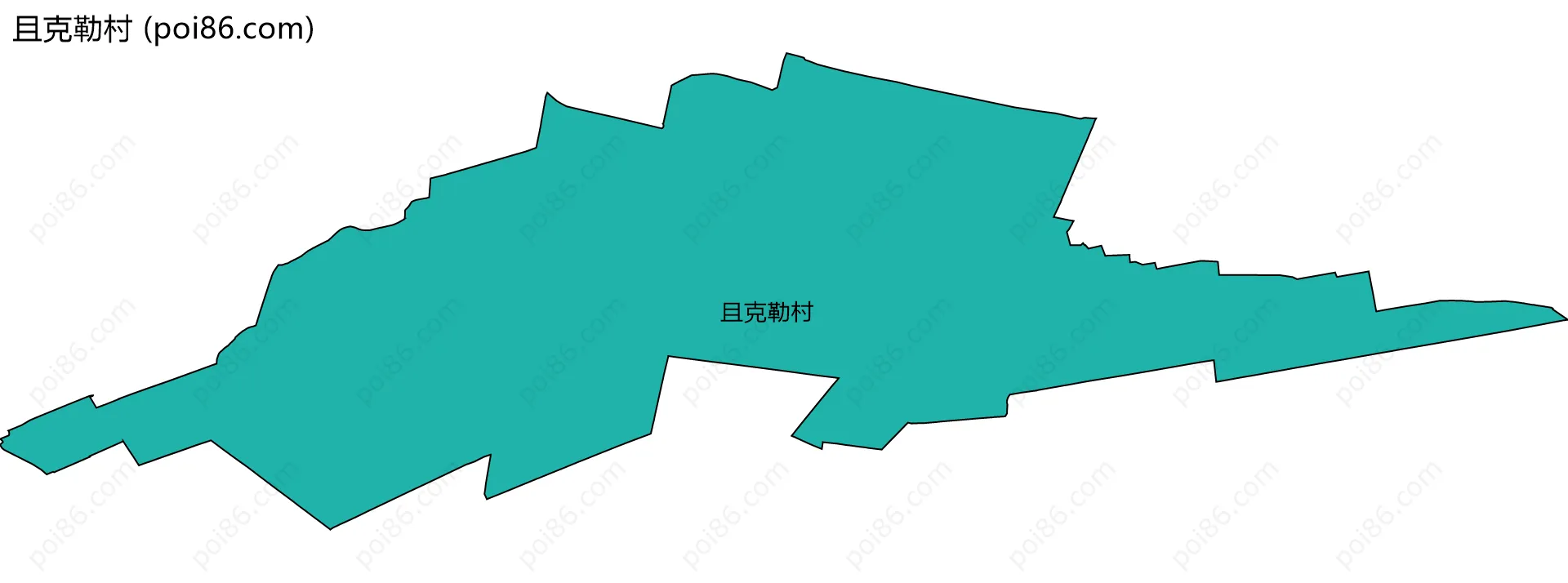 且克勒村边界地图