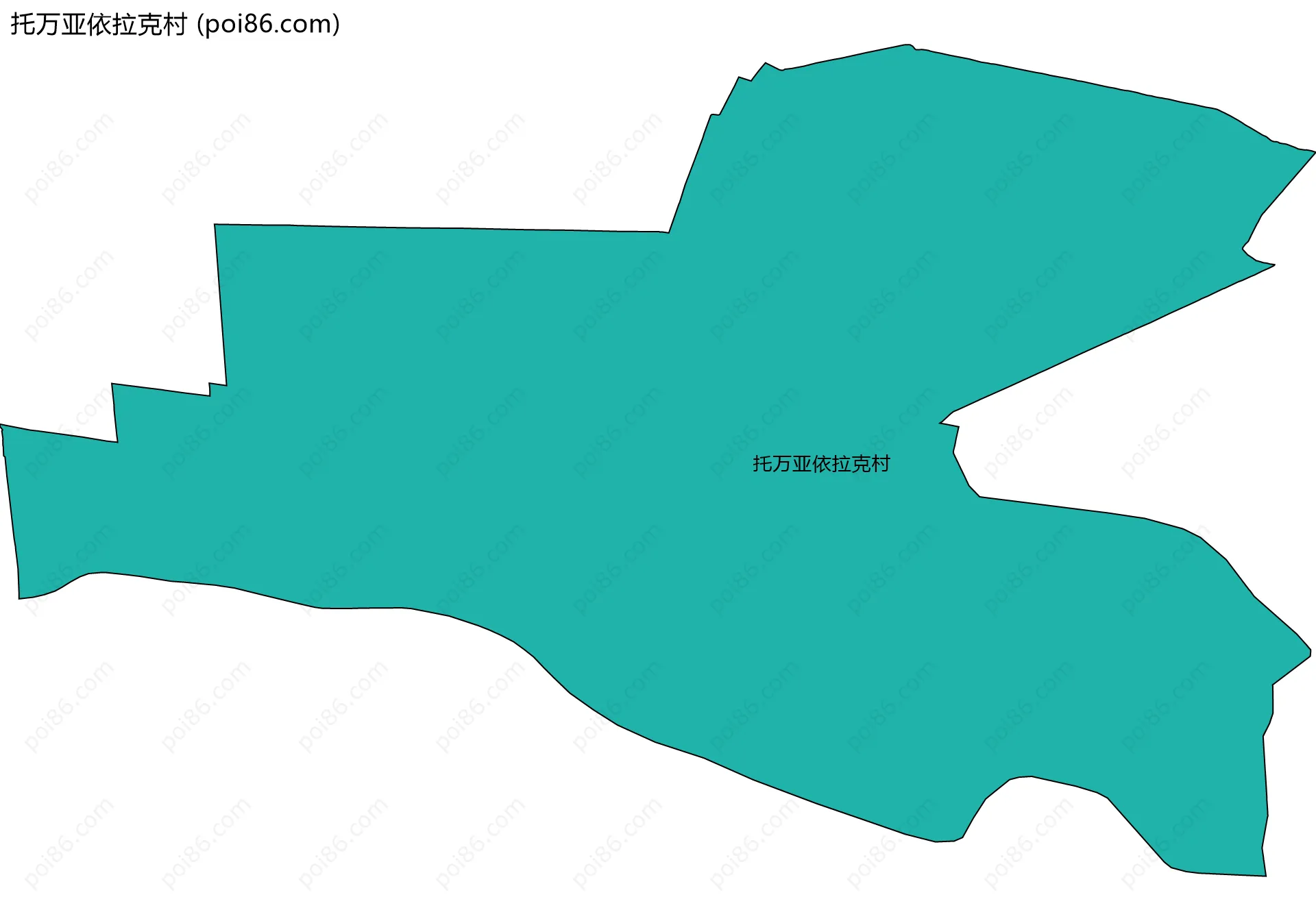 托万亚依拉克村边界地图