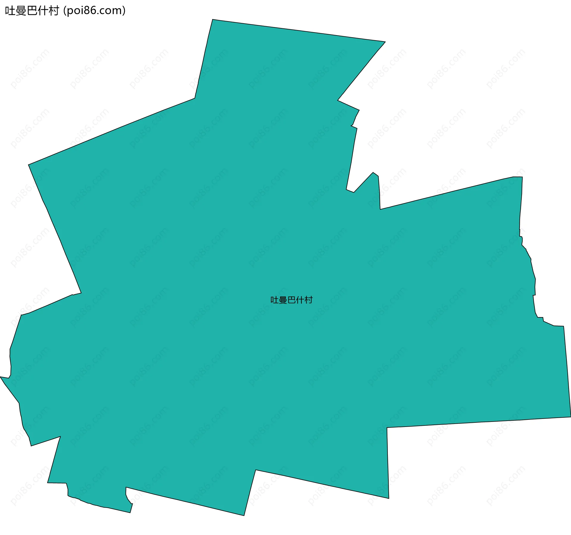 吐曼巴什村边界地图