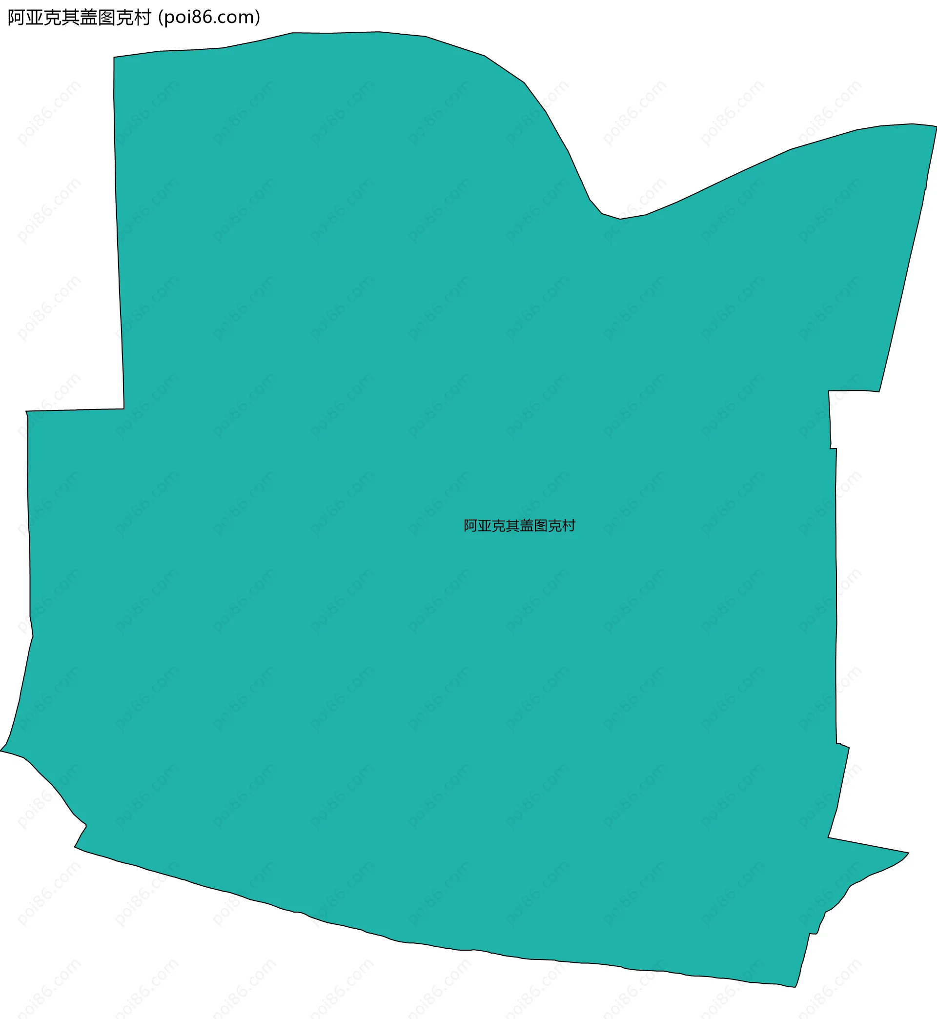 阿亚克其盖图克村边界地图