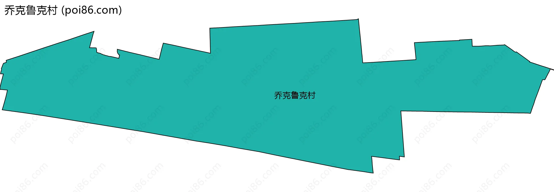 乔克鲁克村边界地图