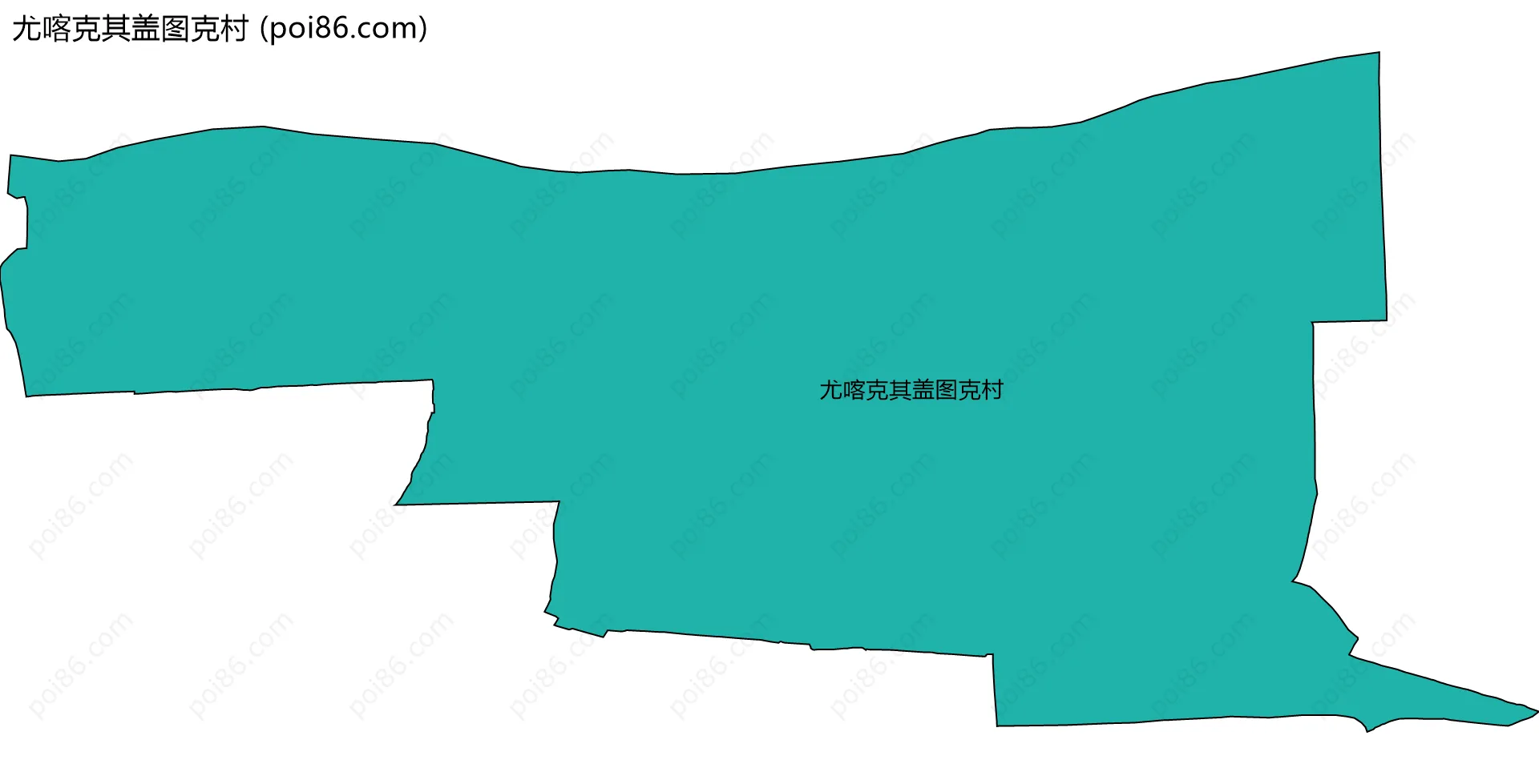 尤喀克其盖图克村边界地图