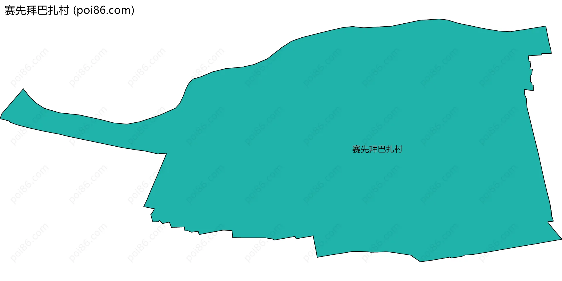 赛先拜巴扎村边界地图