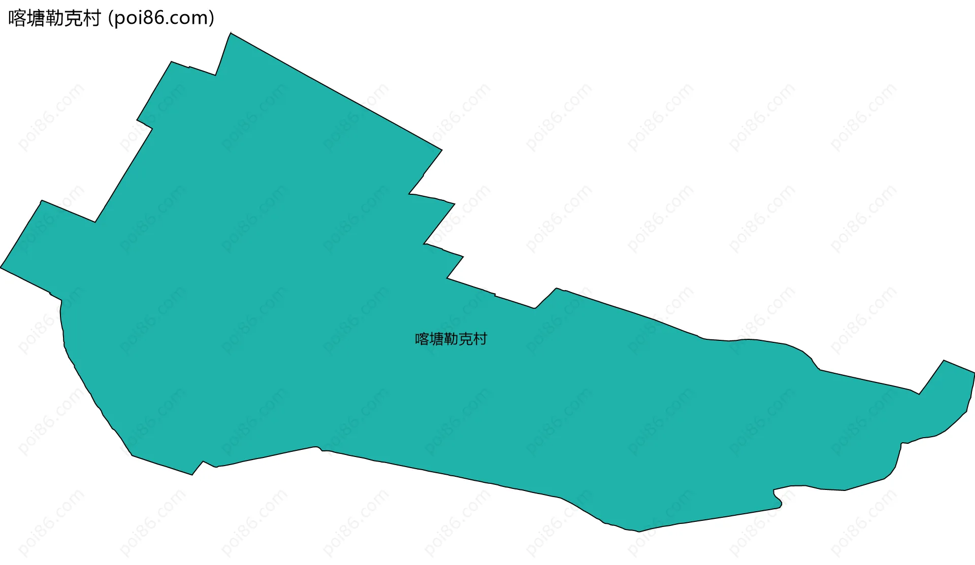 喀塘勒克村边界地图