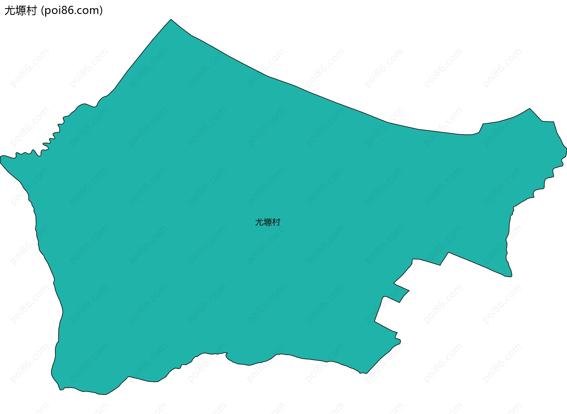 尤塬村边界地图