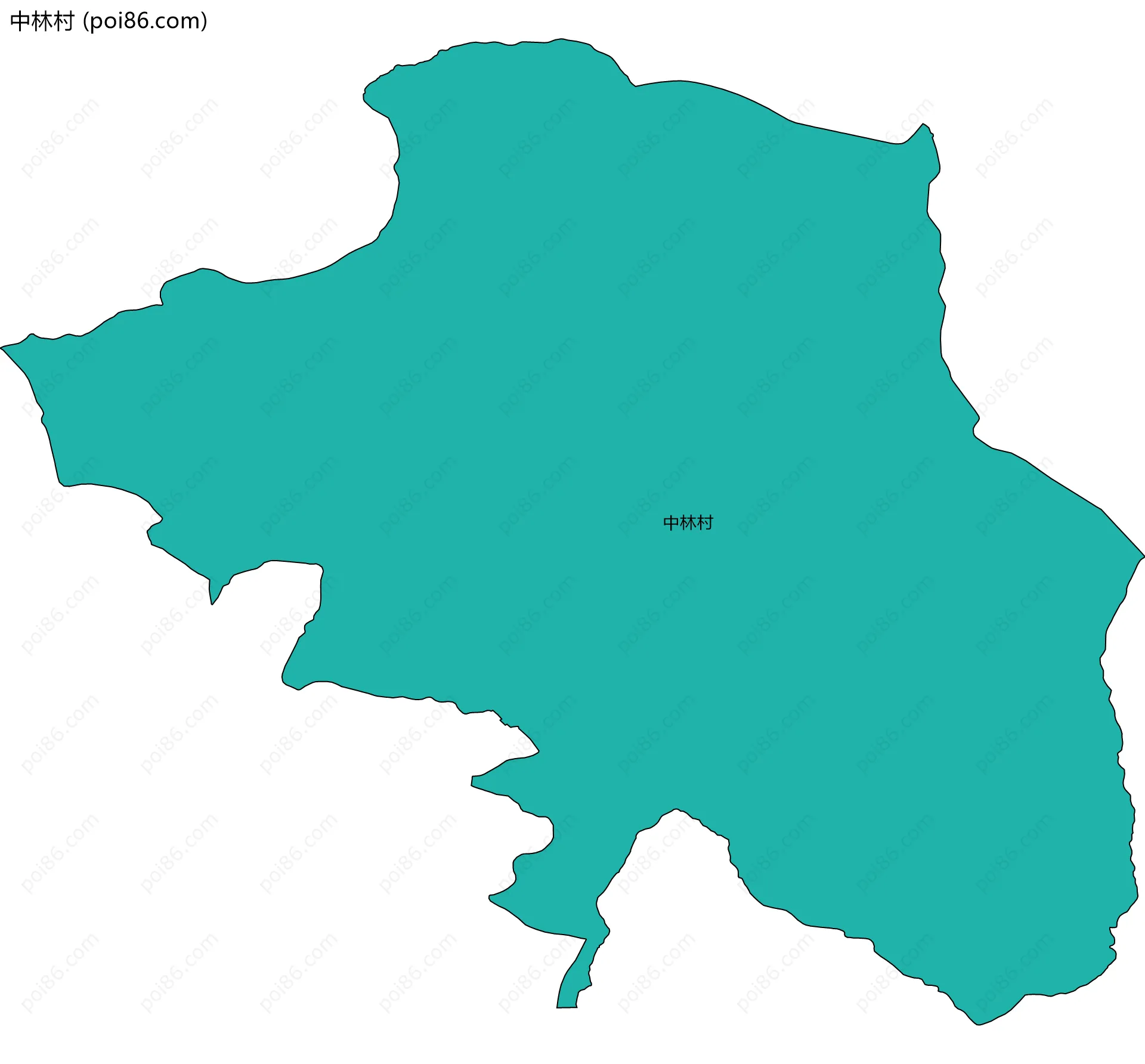 中林村边界地图