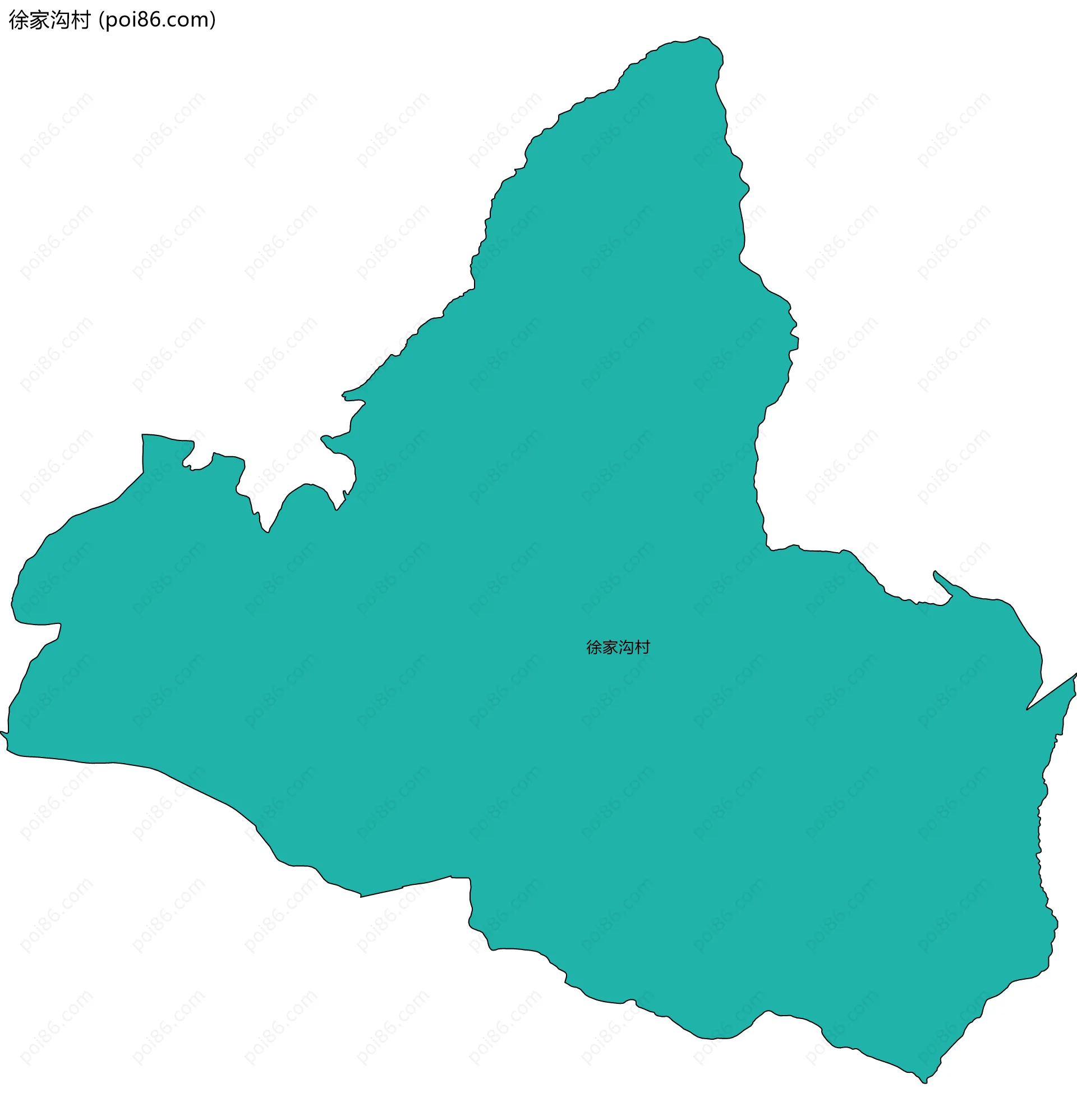 徐家沟村边界地图