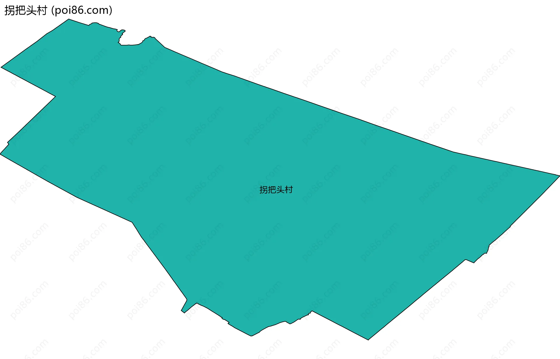 拐把头村边界地图