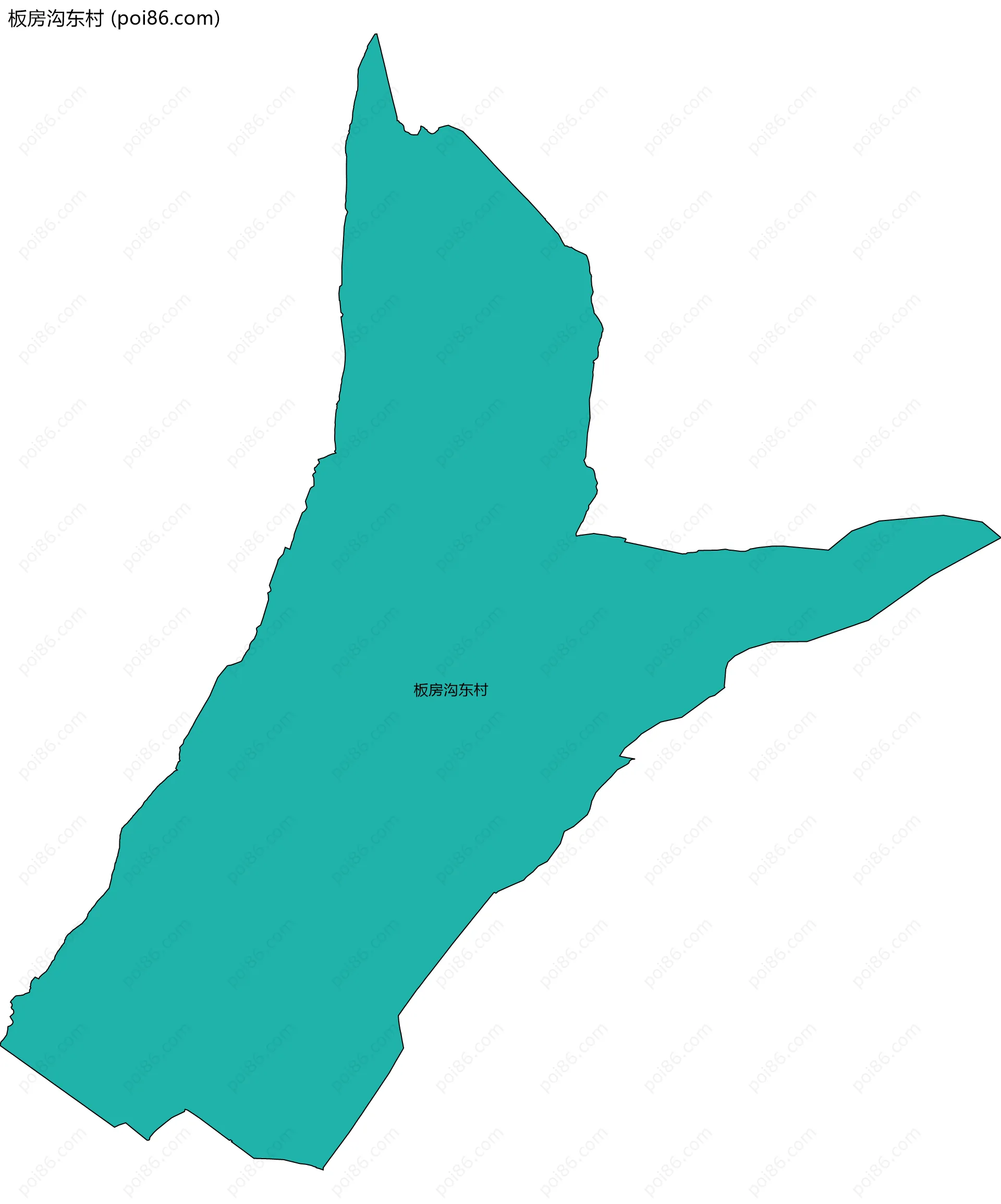 板房沟东村边界地图