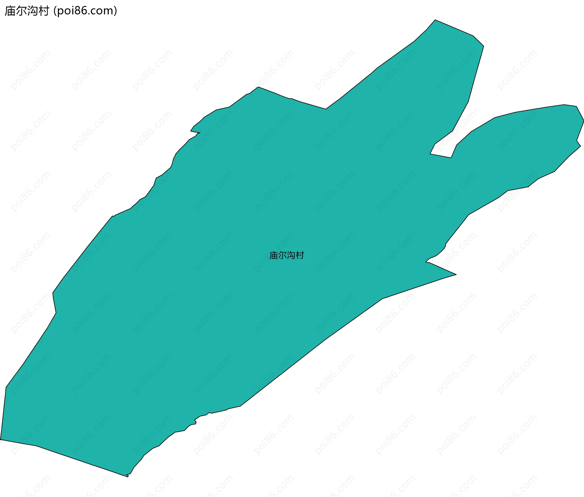 庙尔沟村边界地图