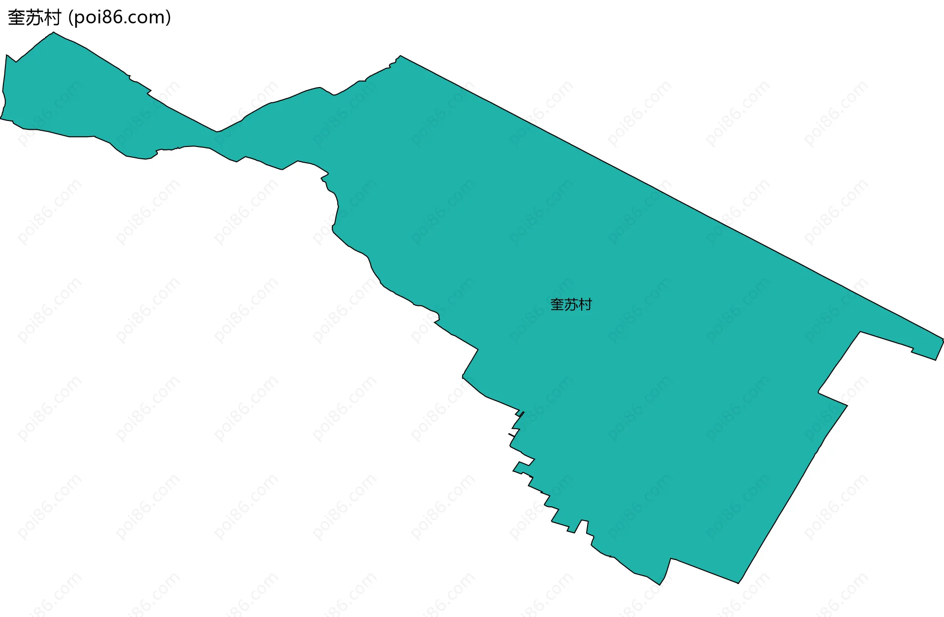 奎苏村边界地图