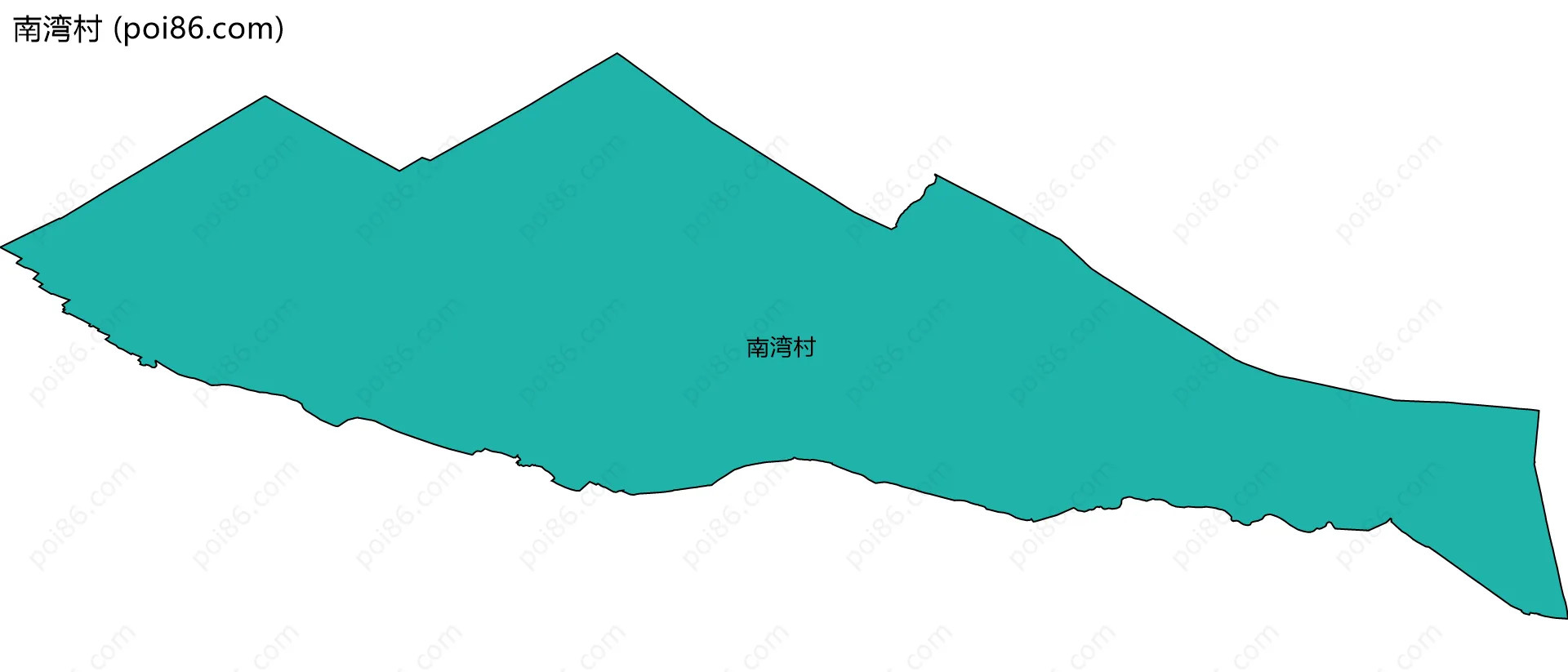南湾村边界地图