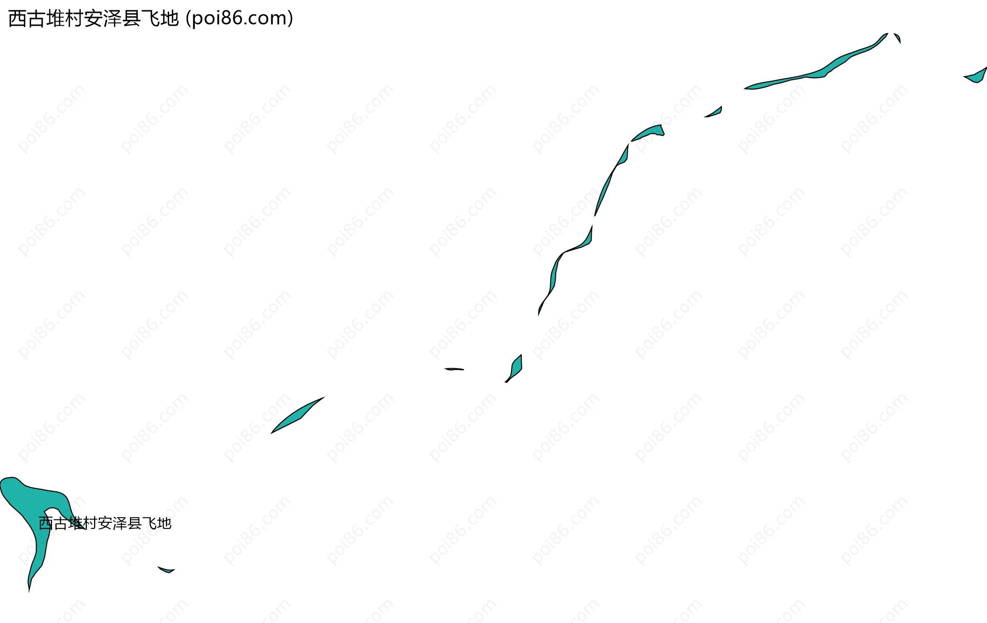 西古堆村安泽县飞地边界地图