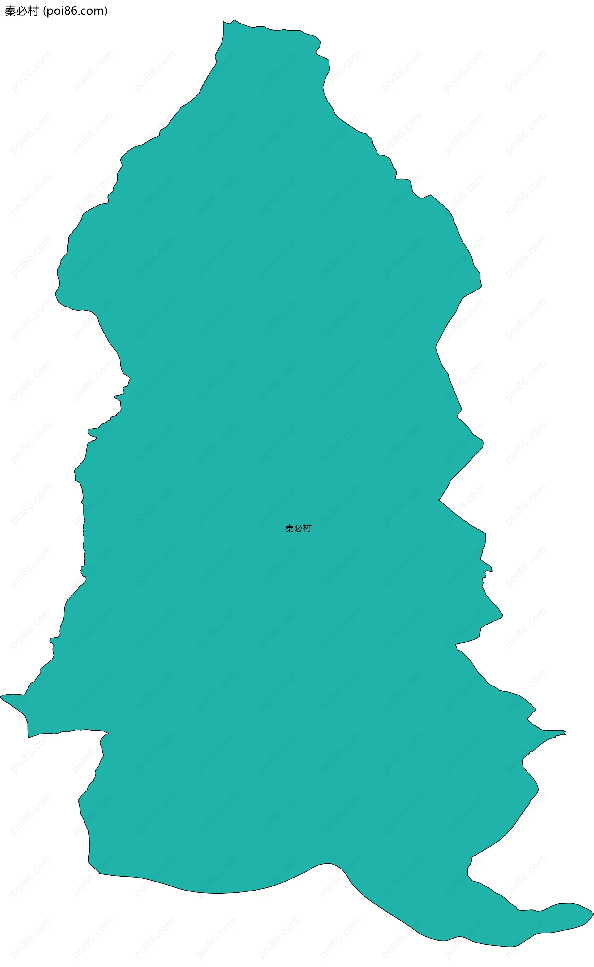 秦必村边界地图