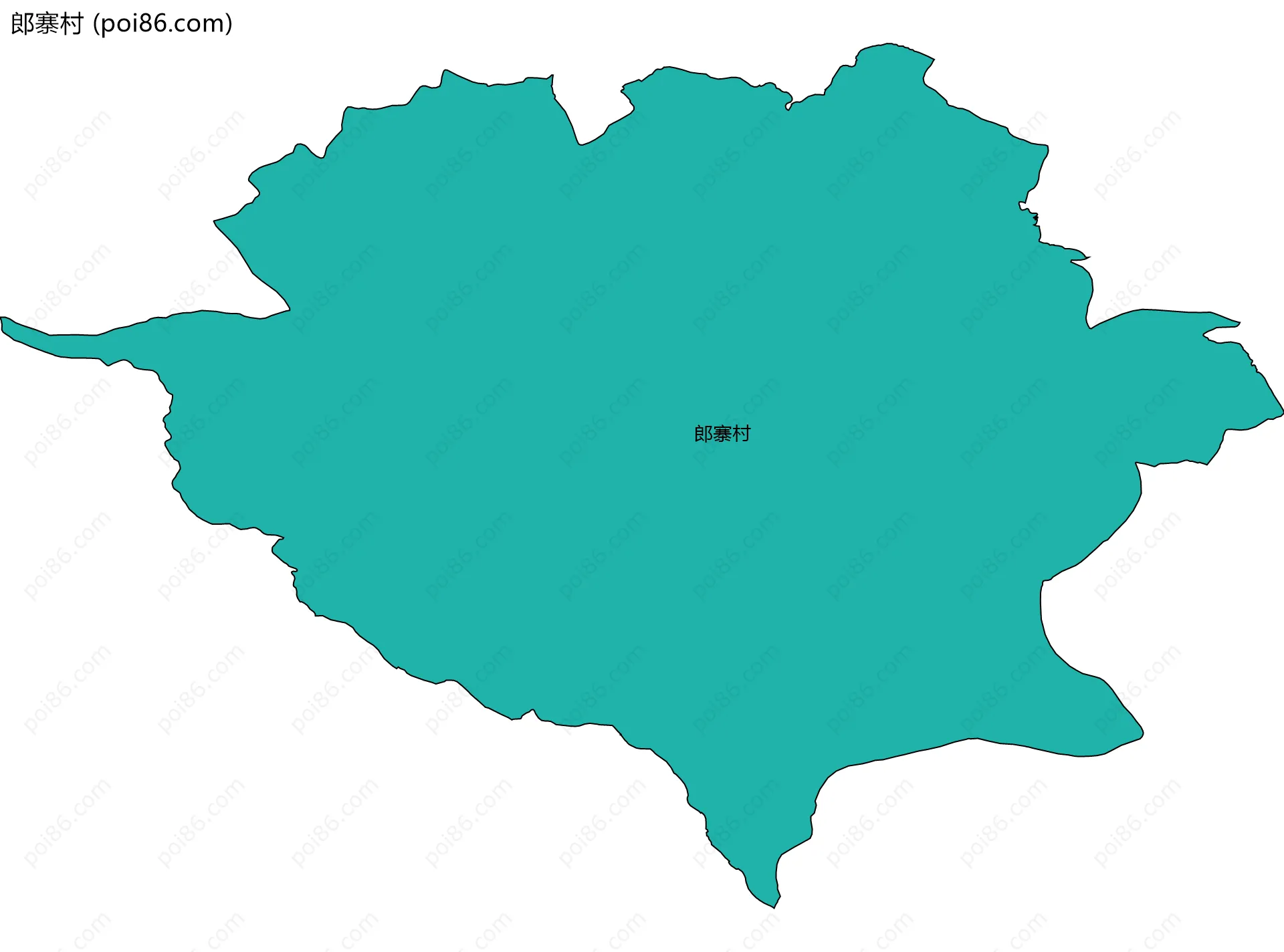 郎寨村边界地图