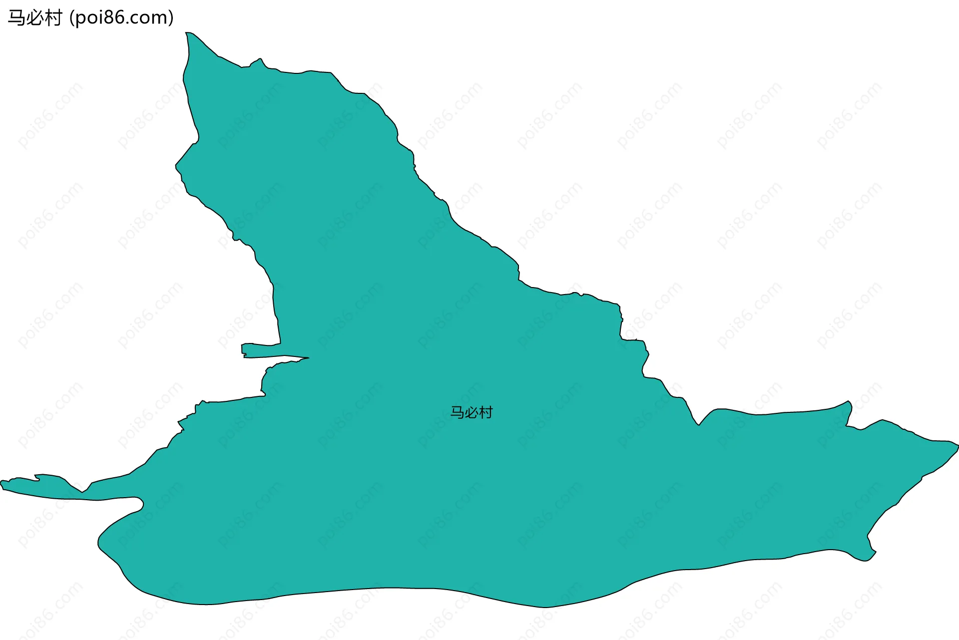 马必村边界地图