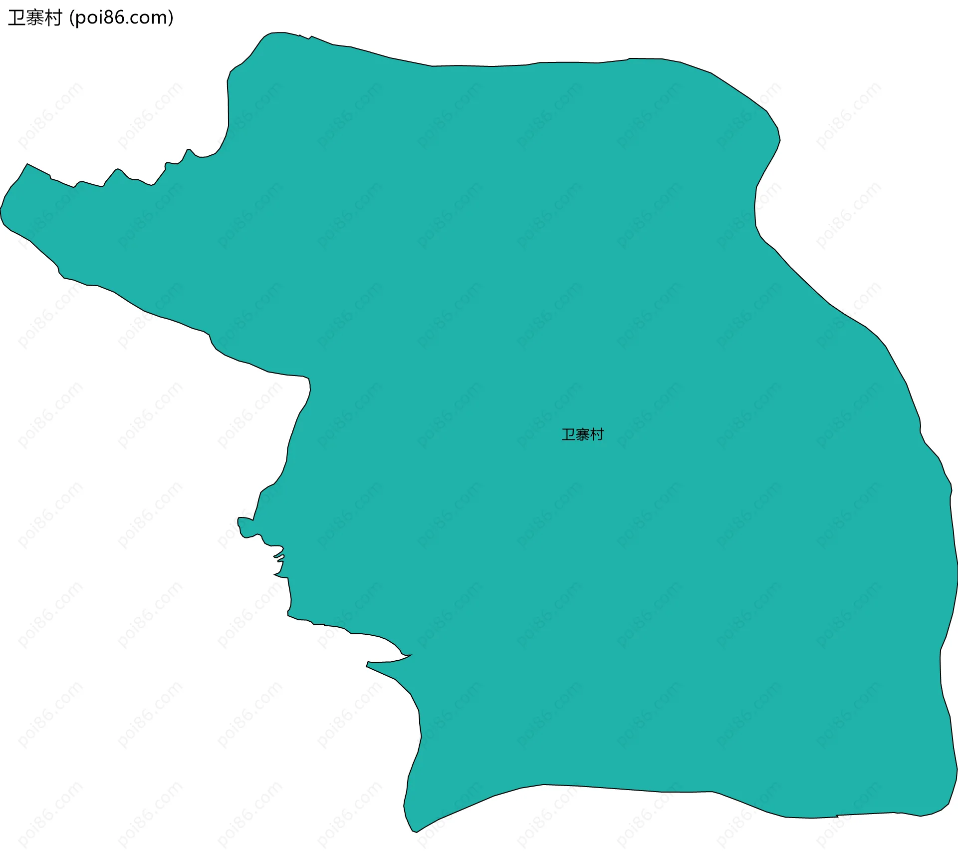 卫寨村边界地图