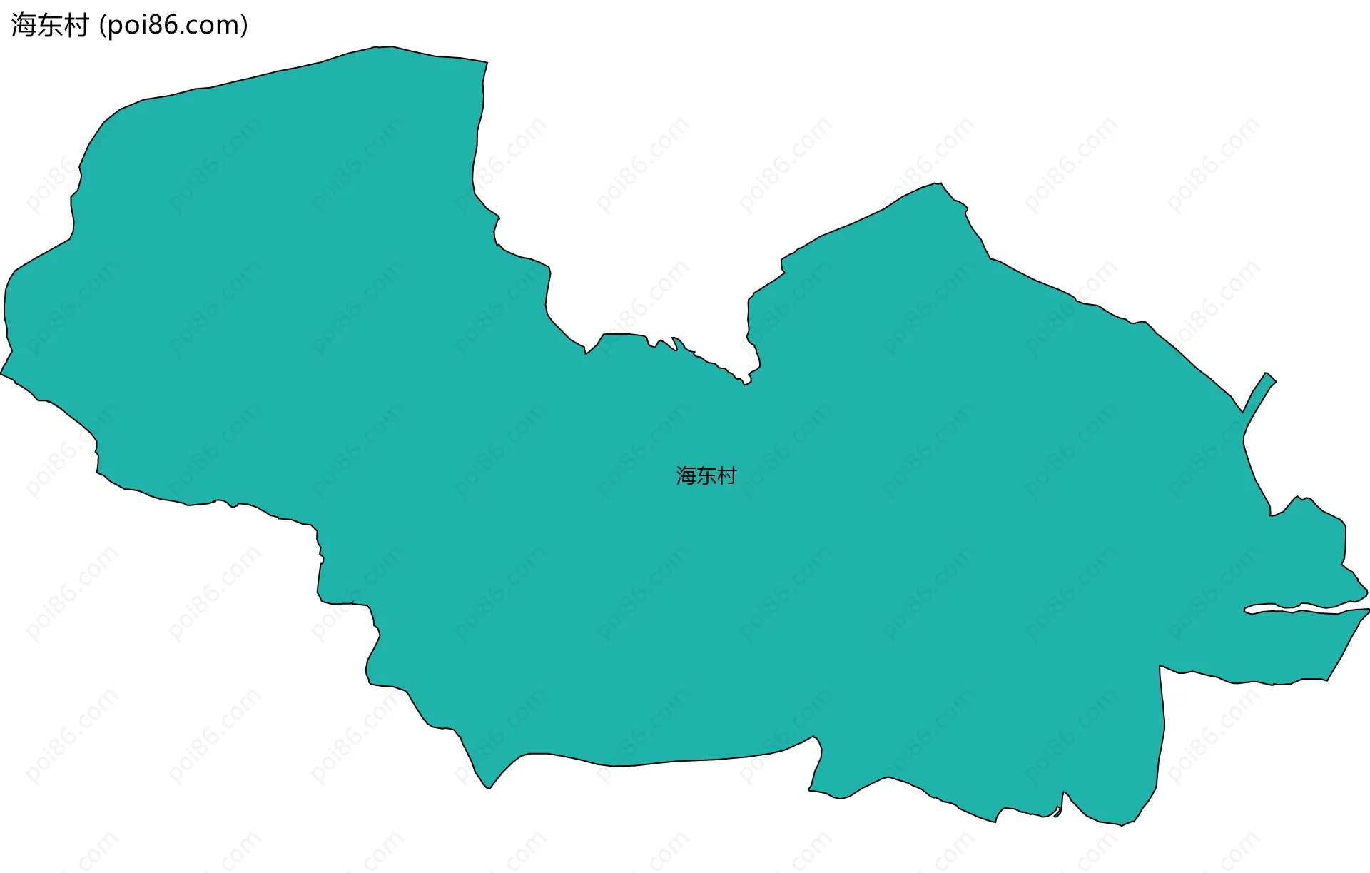 海东村边界地图