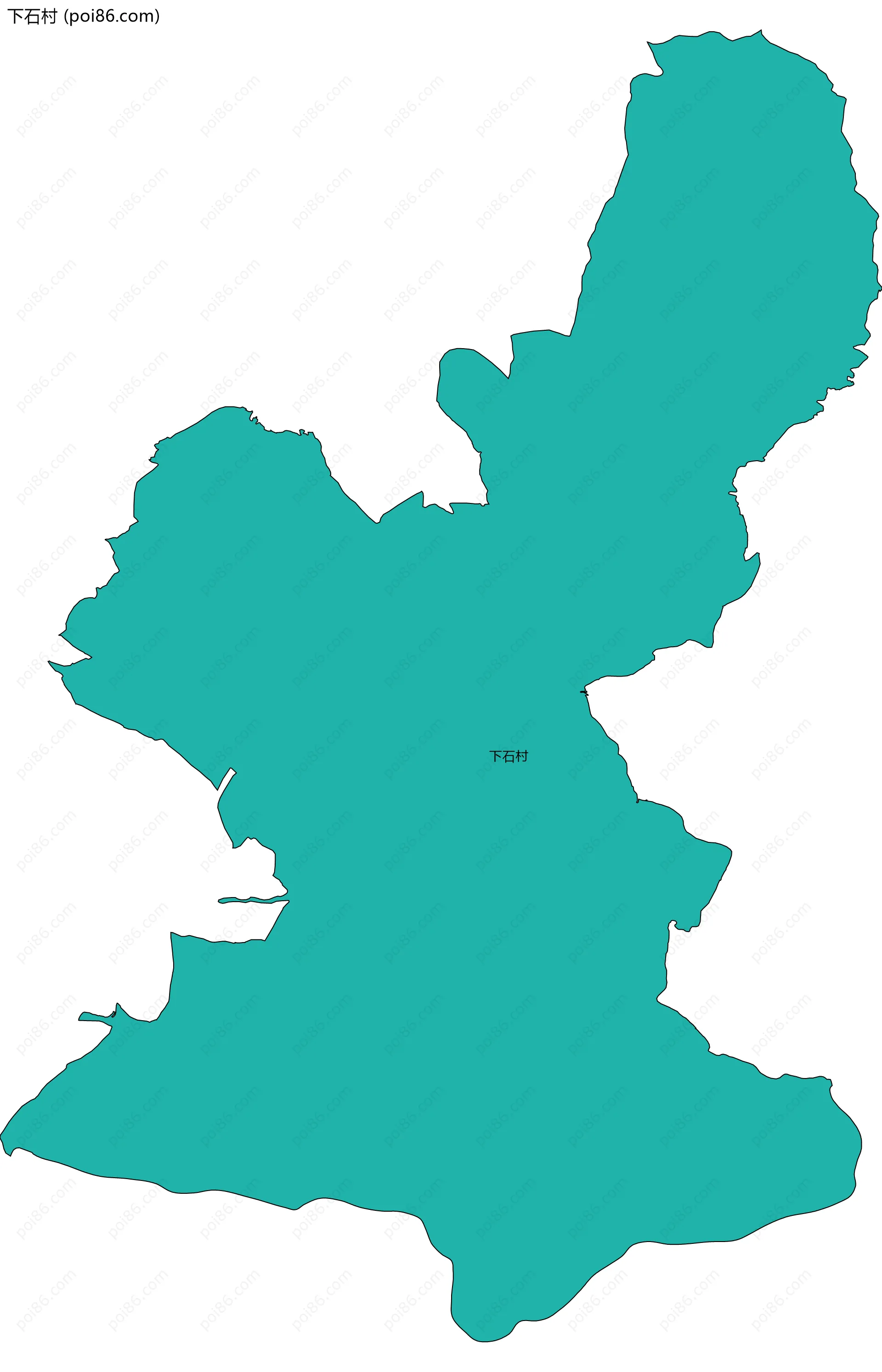 下石村边界地图