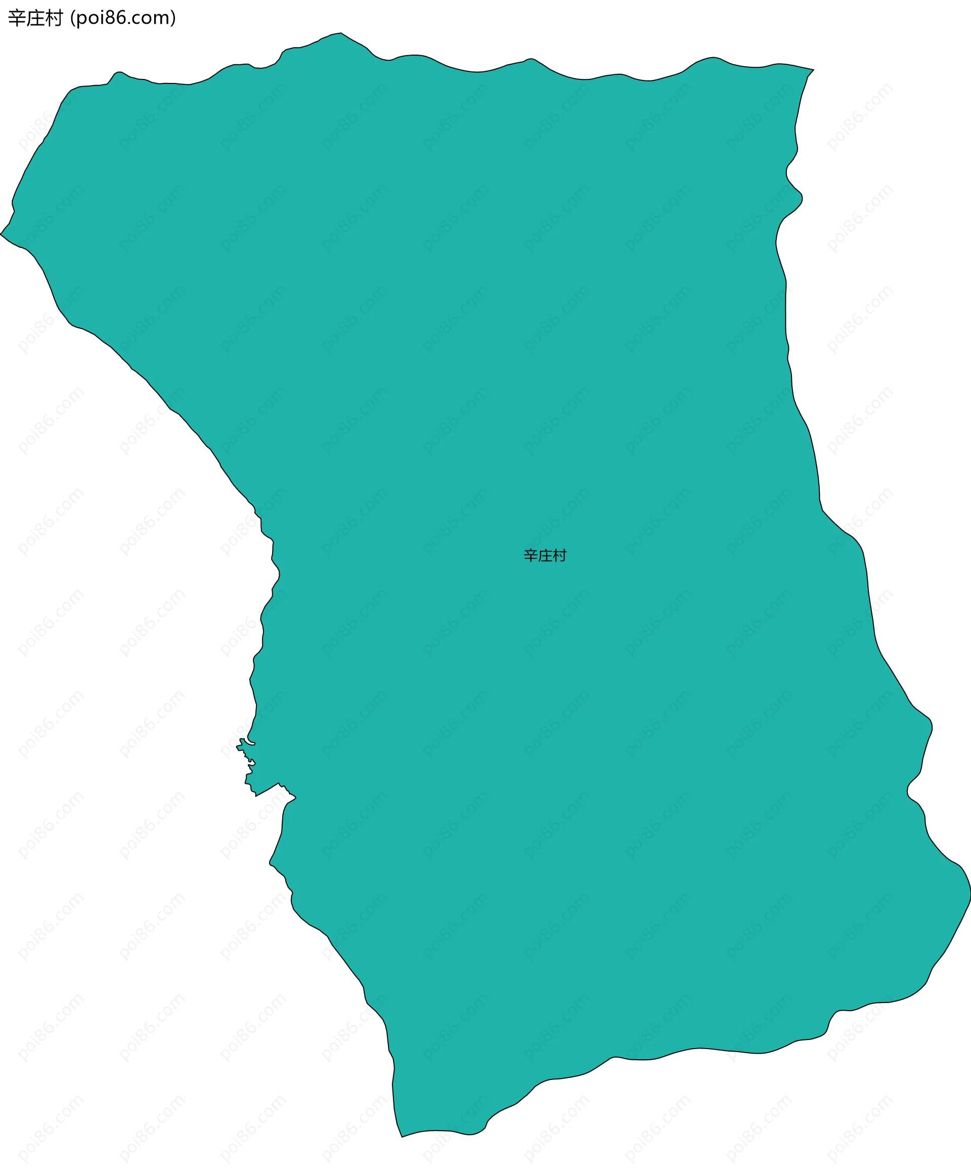 辛庄村边界地图