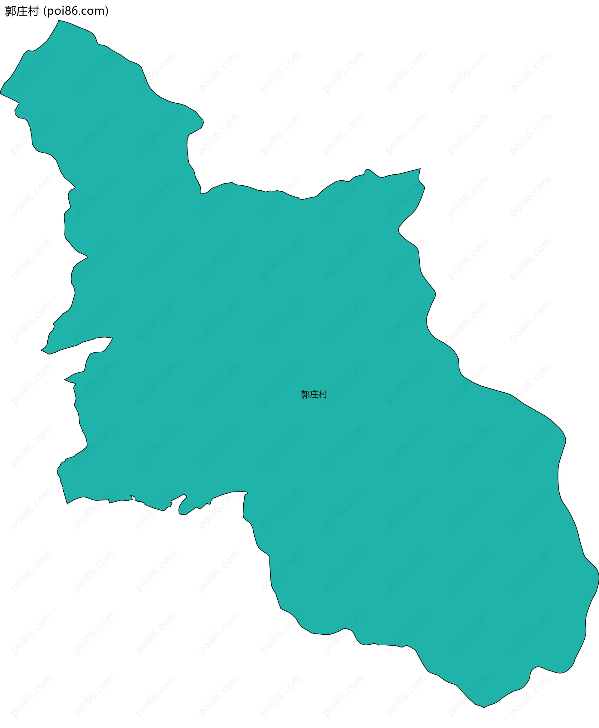 郭庄村边界地图