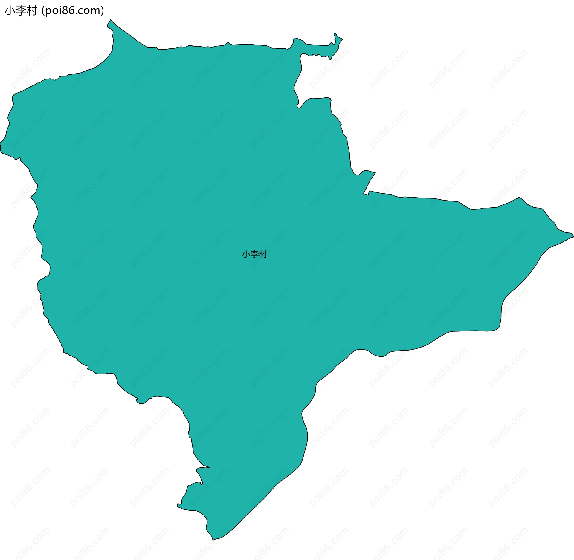 小李村边界地图