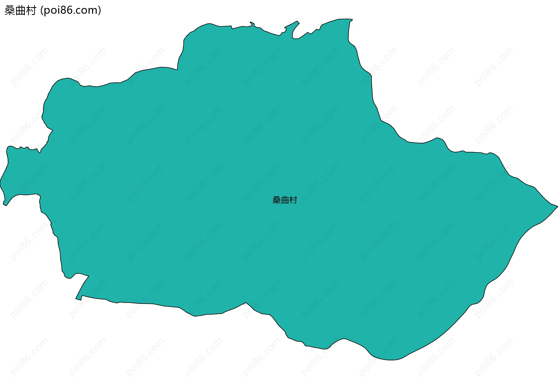 桑曲村边界地图