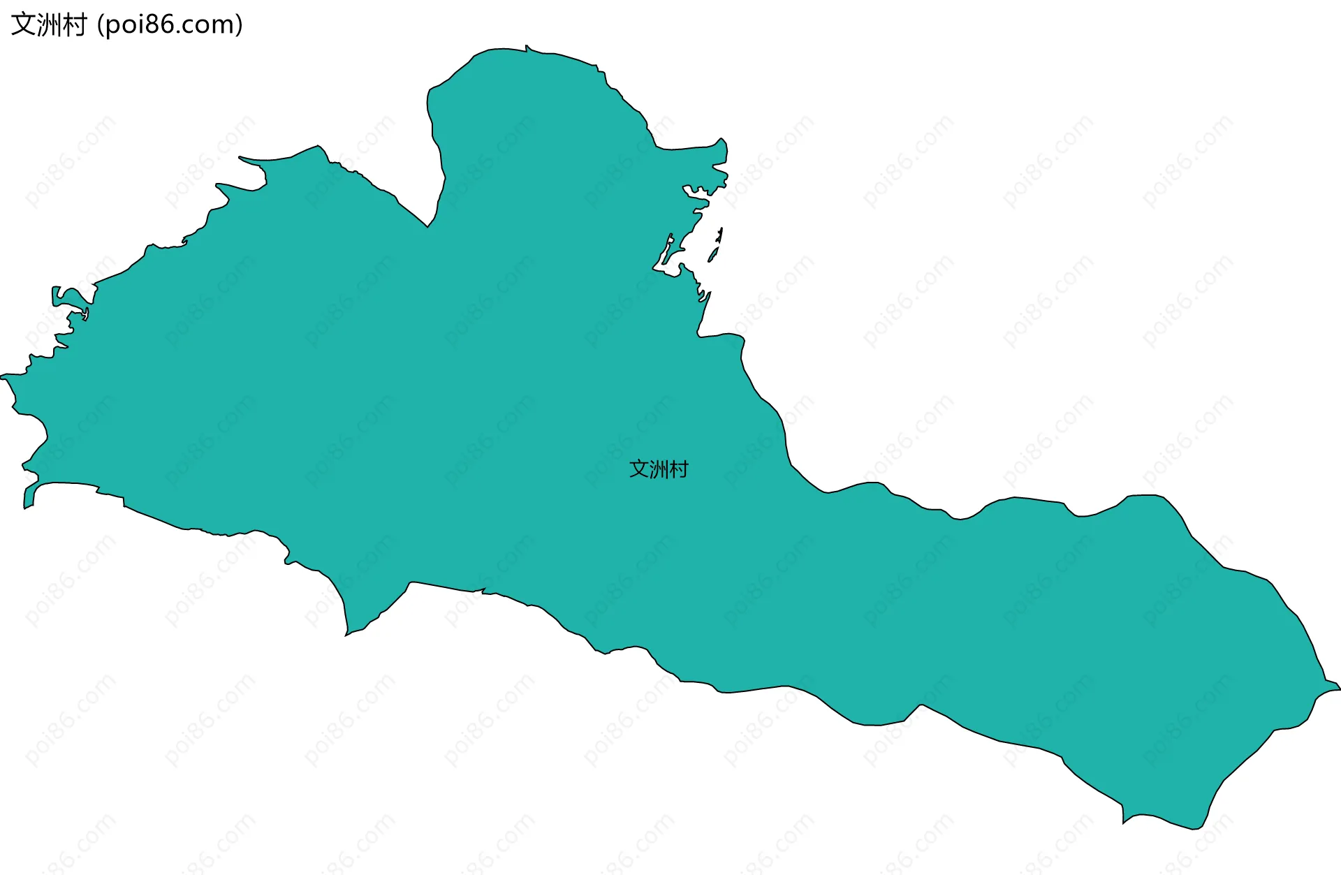 文洲村边界地图