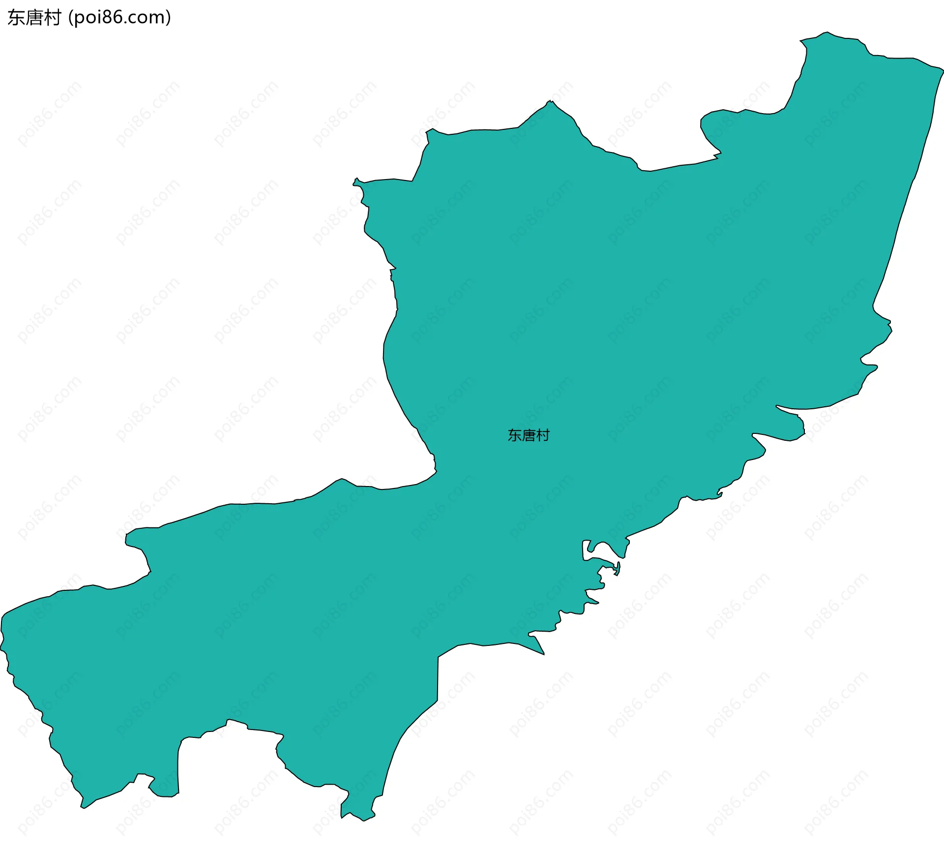 东唐村边界地图
