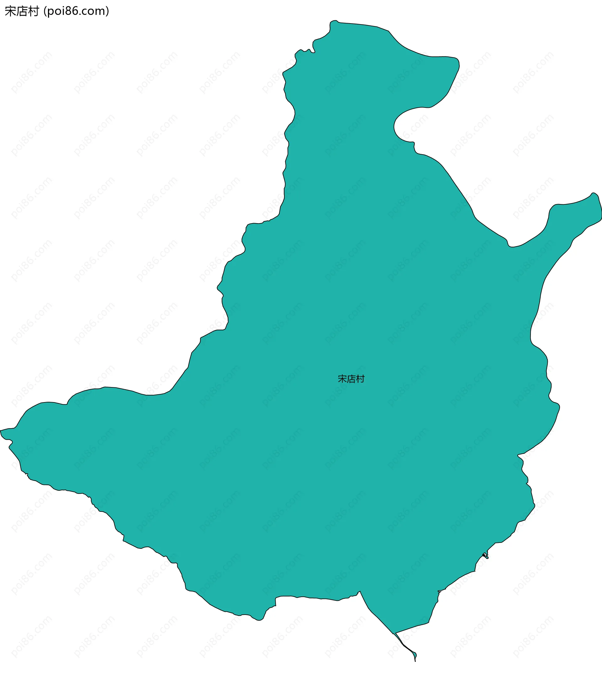 宋店村边界地图