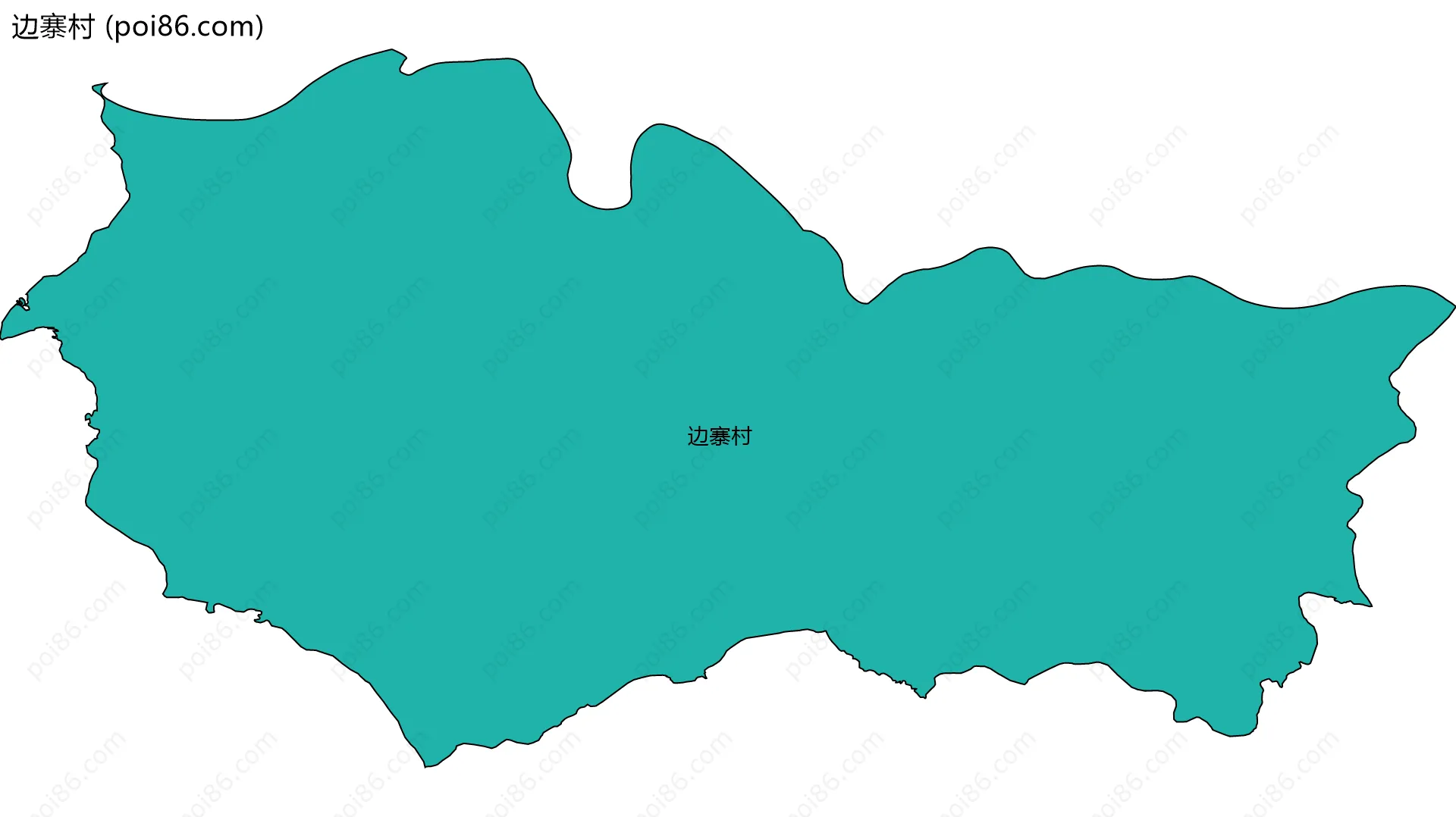 边寨村边界地图