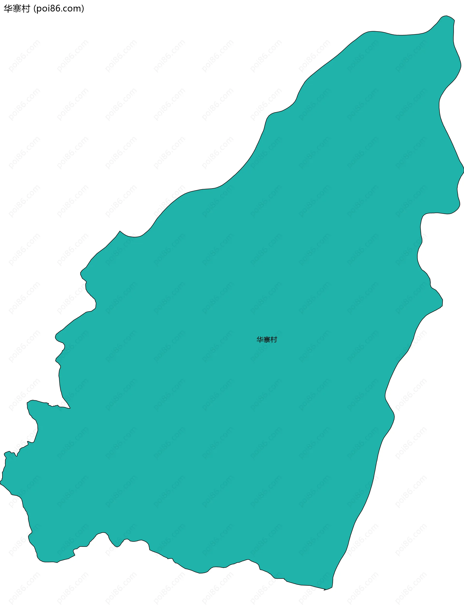 华寨村边界地图