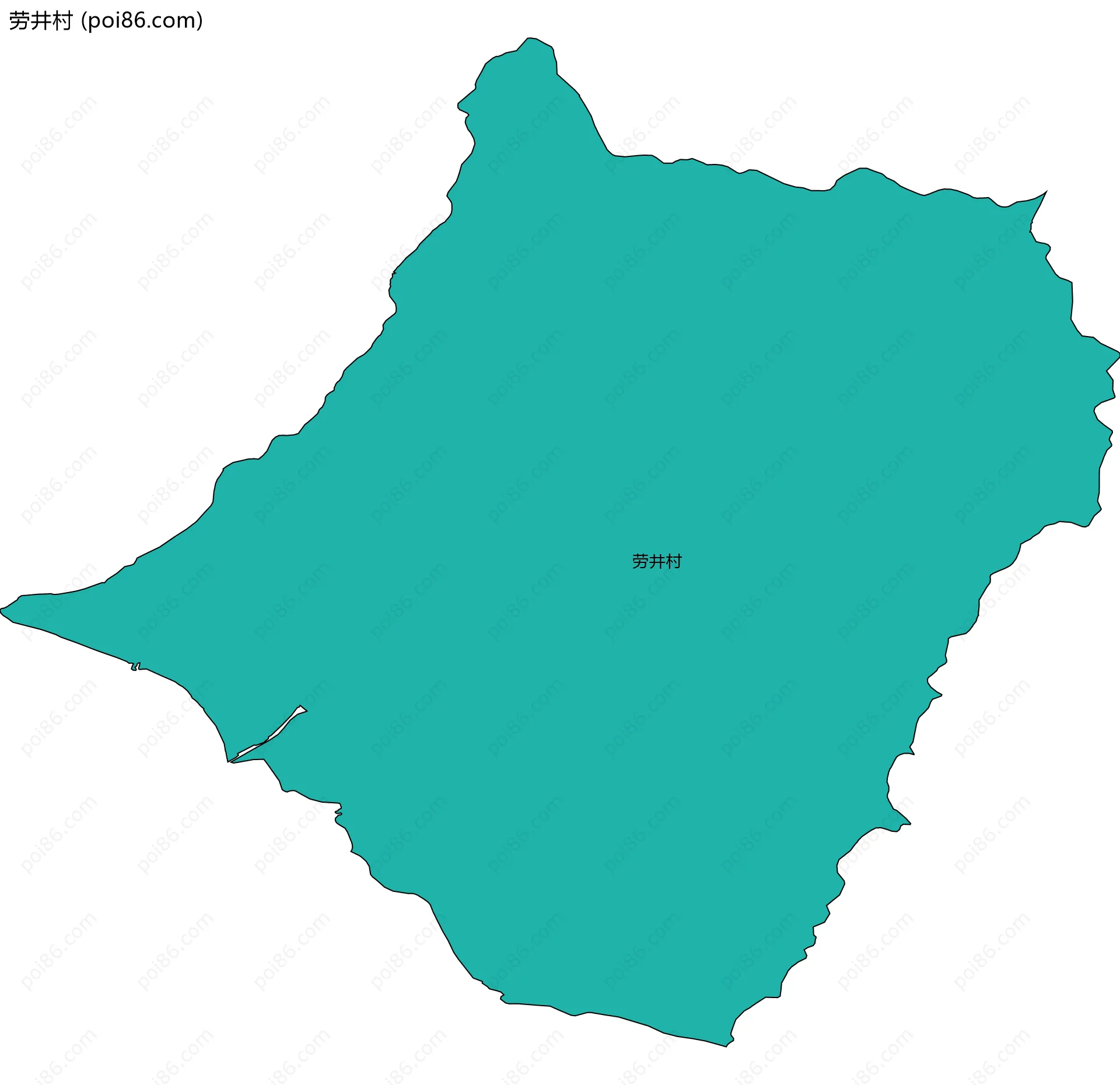 劳井村边界地图