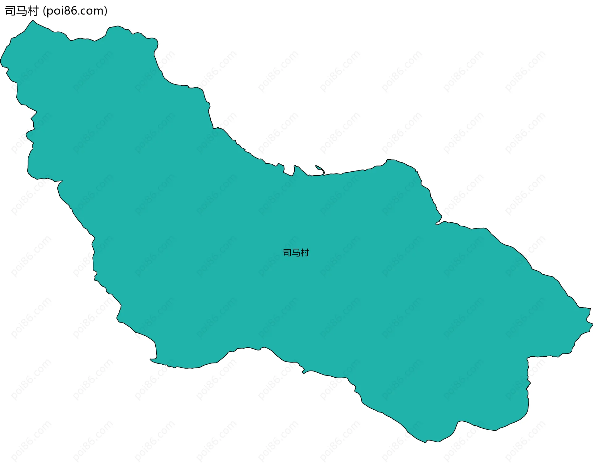 司马村边界地图