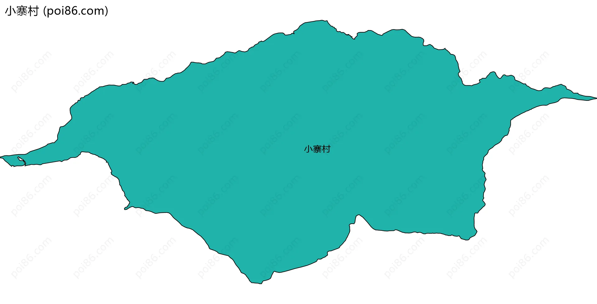 小寨村边界地图