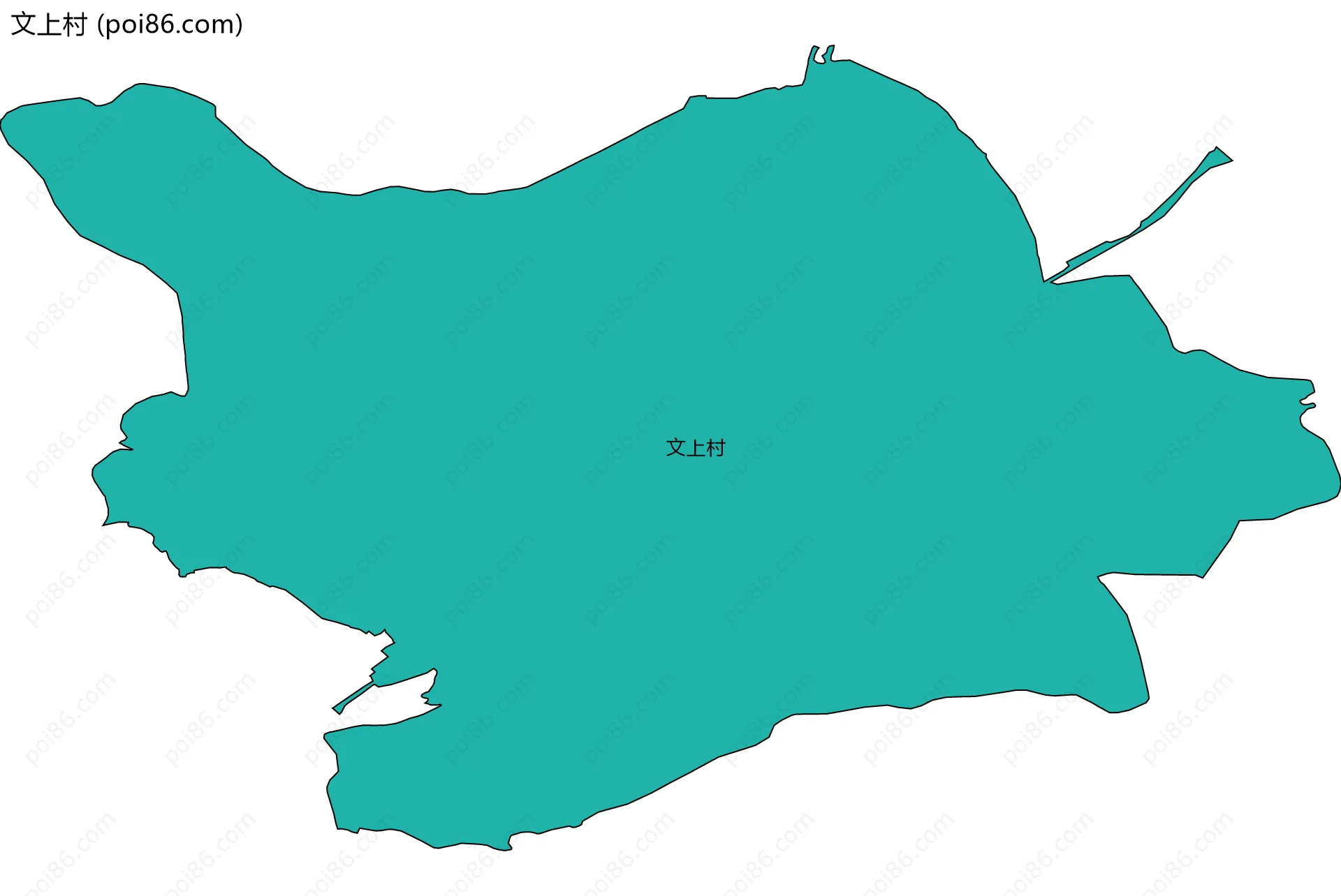 文上村边界地图