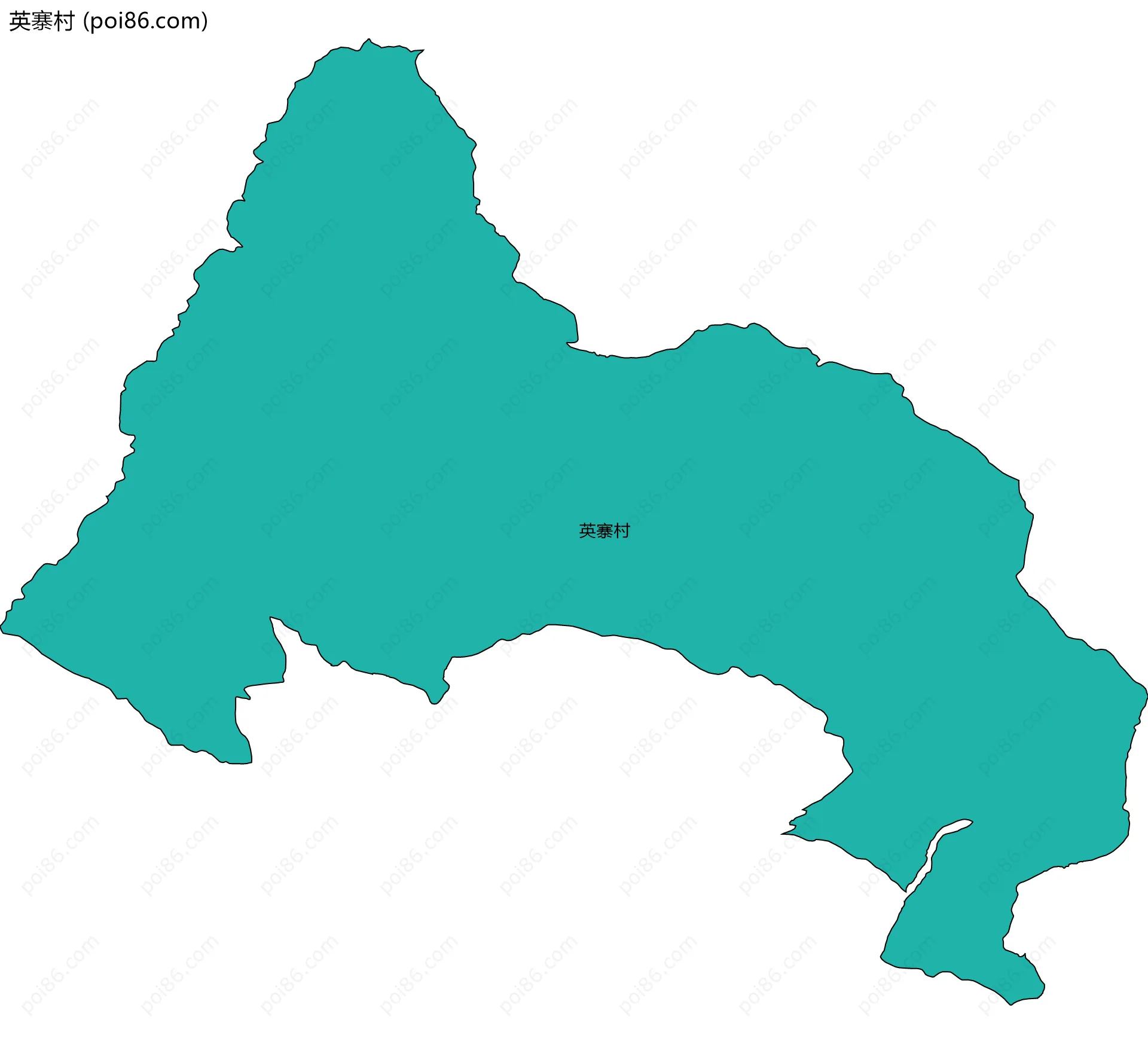 英寨村边界地图